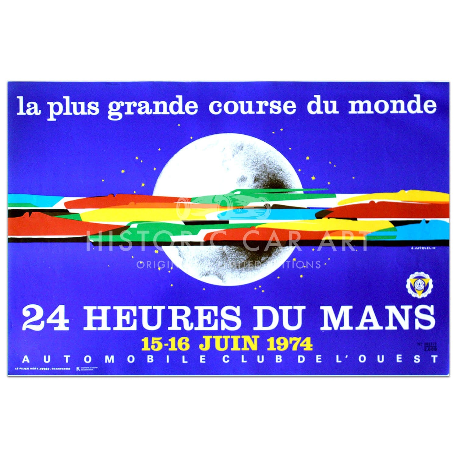 French | Le Mans 24 hours 1974 Original Poster