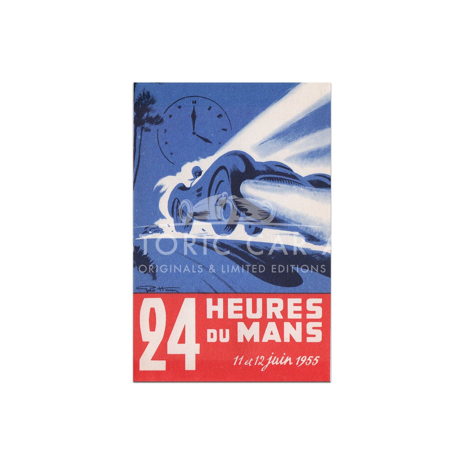 French | Le Mans 24 hours 1955 Original Poster