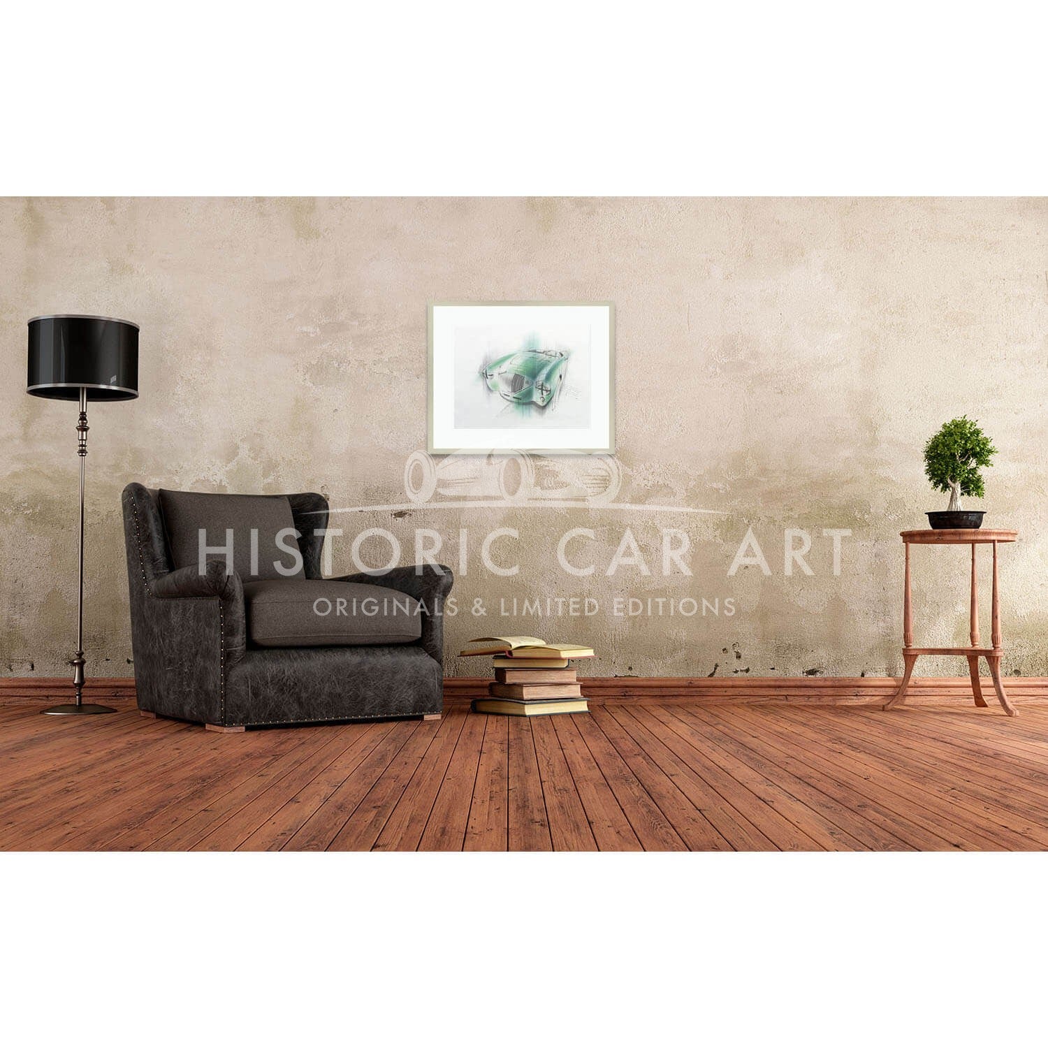 Austin-Healey 100S | Speed Record Car | Art Print