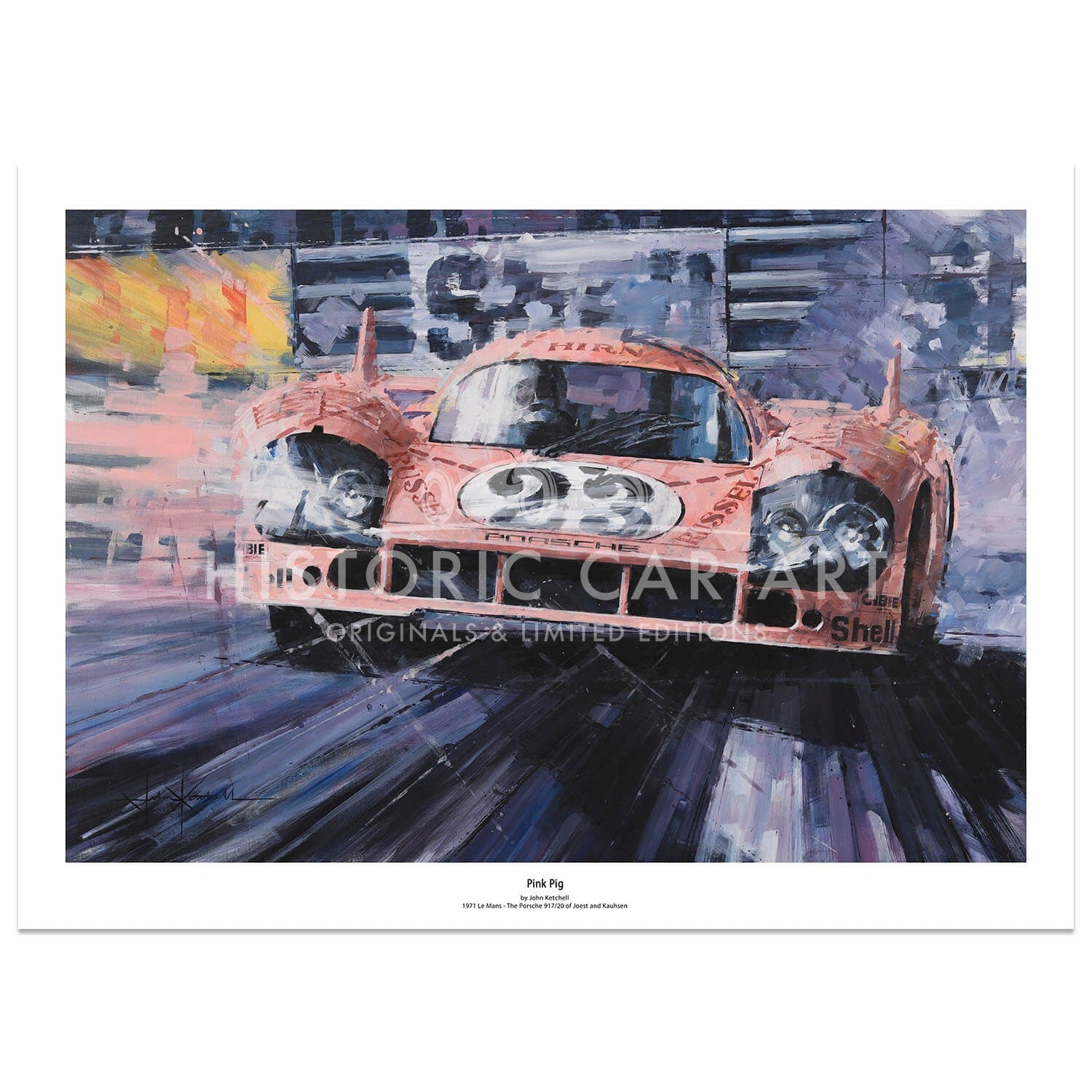 Pink Pig | Porsche 917 | Le Mans 24H 1971 | Art Print