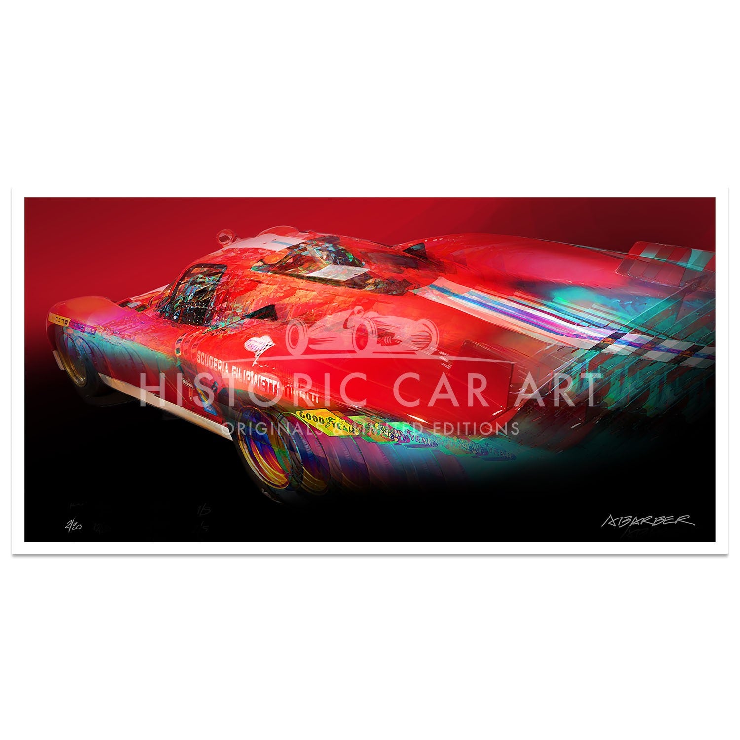 Ferrari 512S Coda Lunga | Le Mans 24H | Art Print