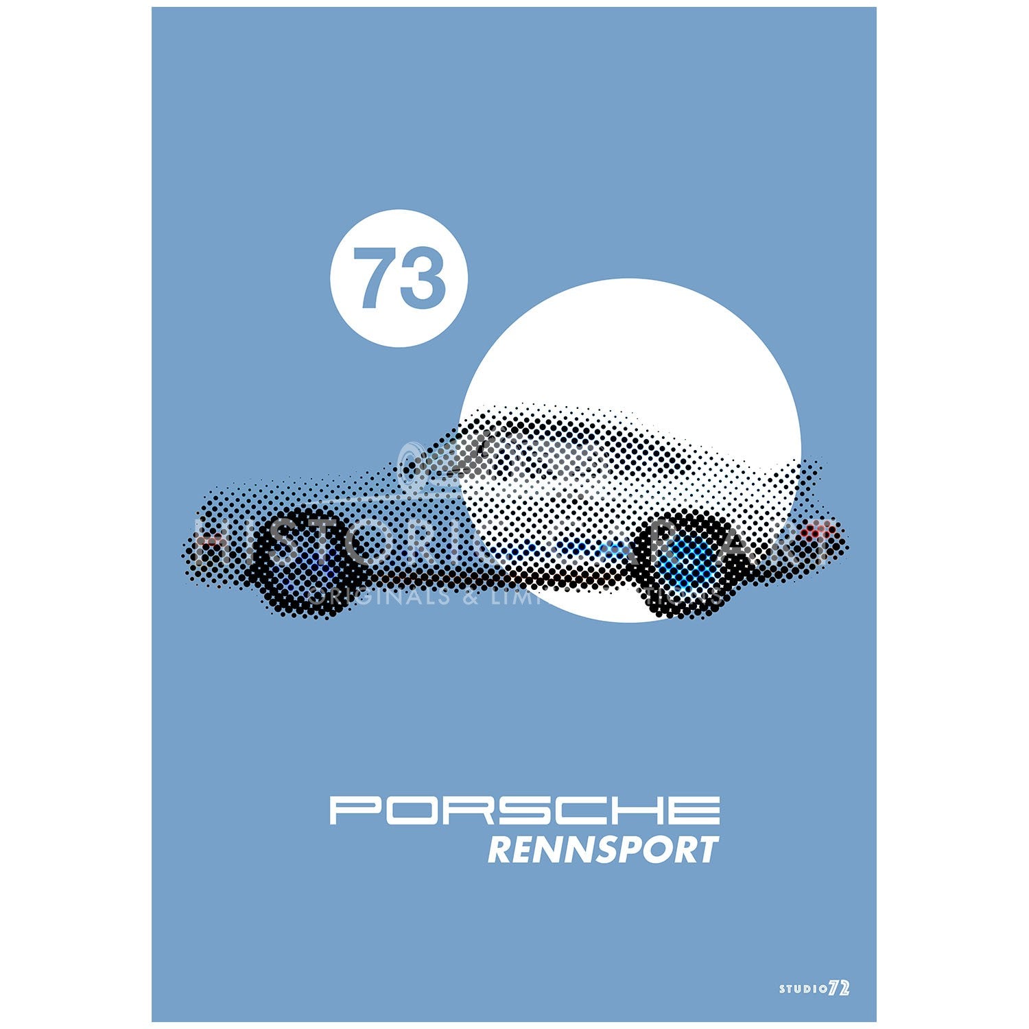 1973 Porsche 911 2.7 RS | Gulf Blue | Poster