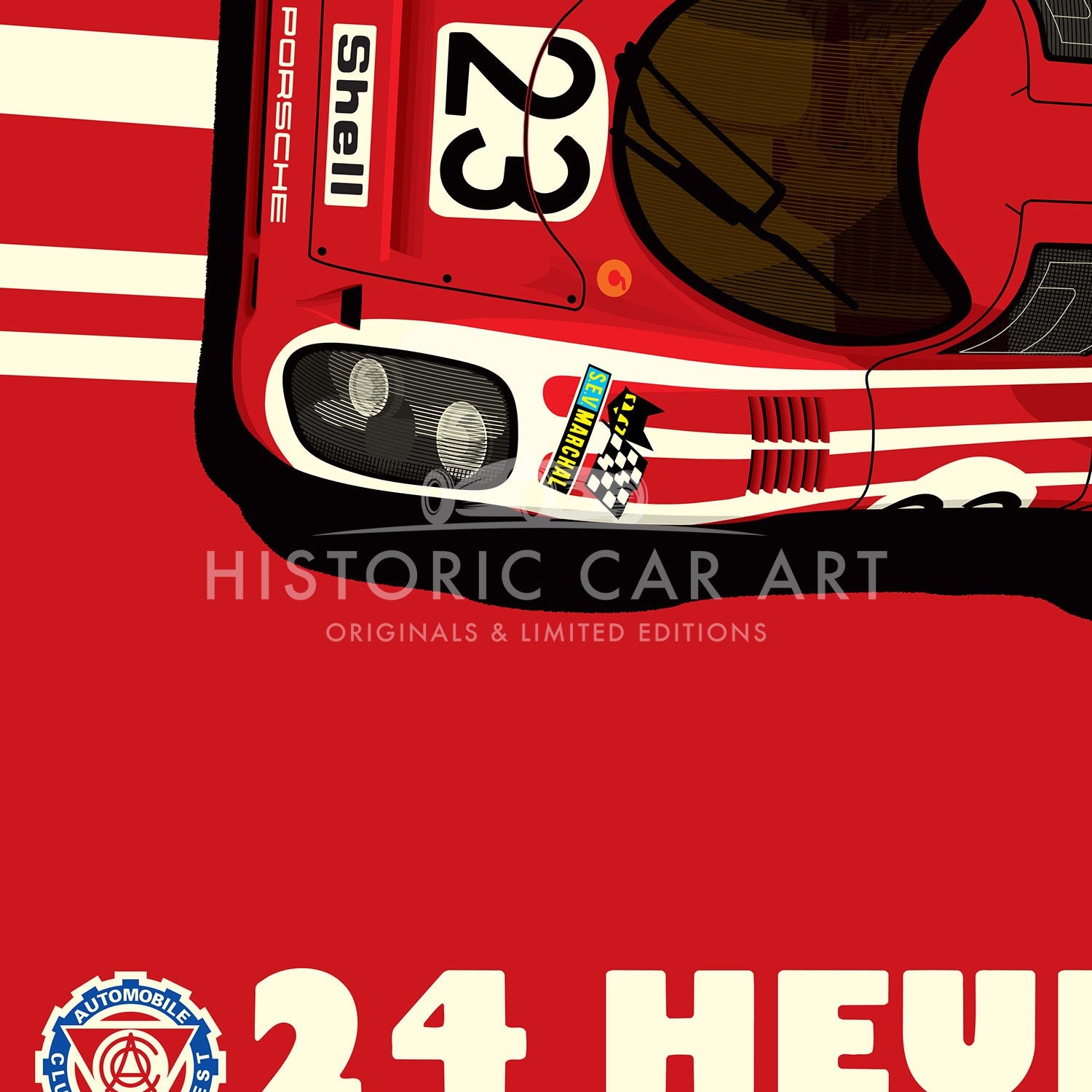 1970 Salzburg Porsche 917 | Le Mans 24 Hours | Art Print | Poster