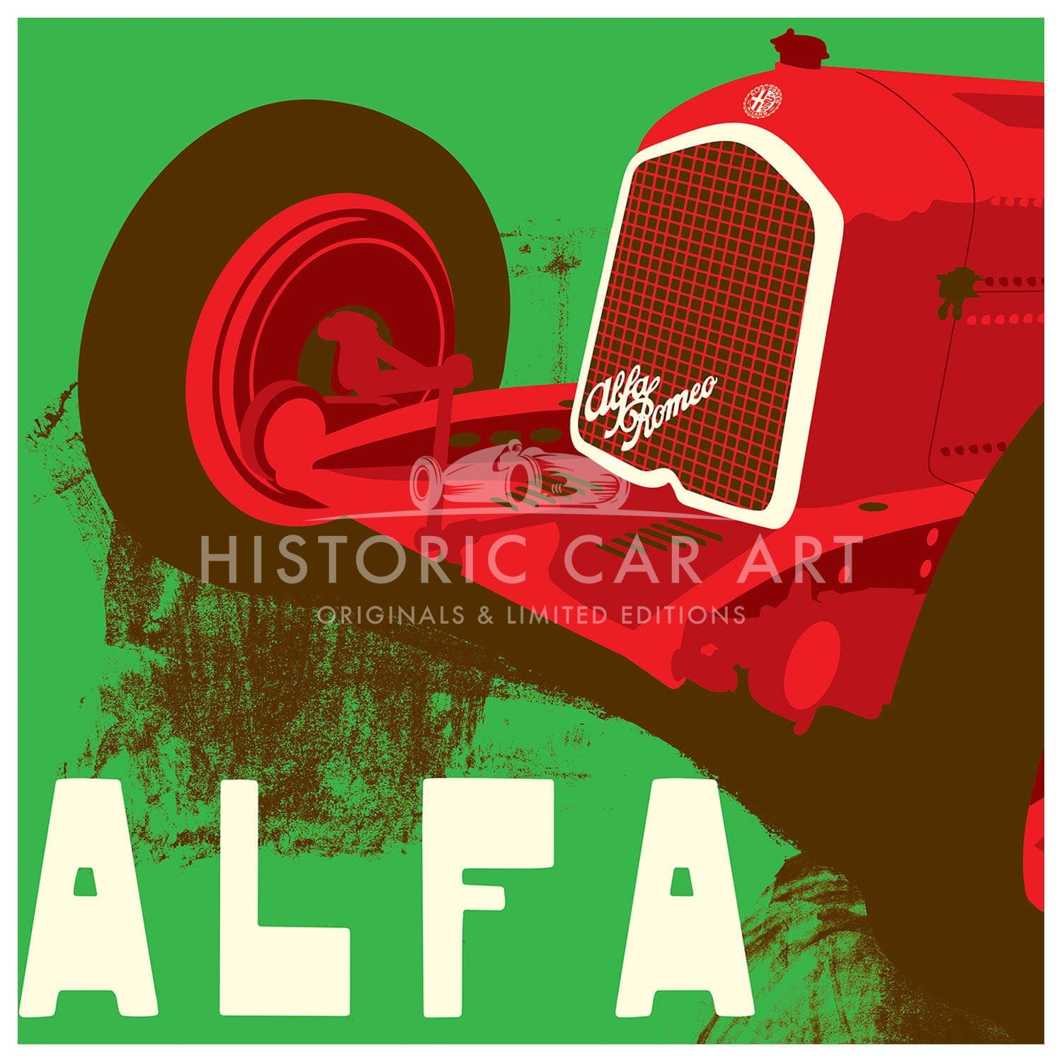 Alfa Romeo Pre-war Advertising Poster | Art Print