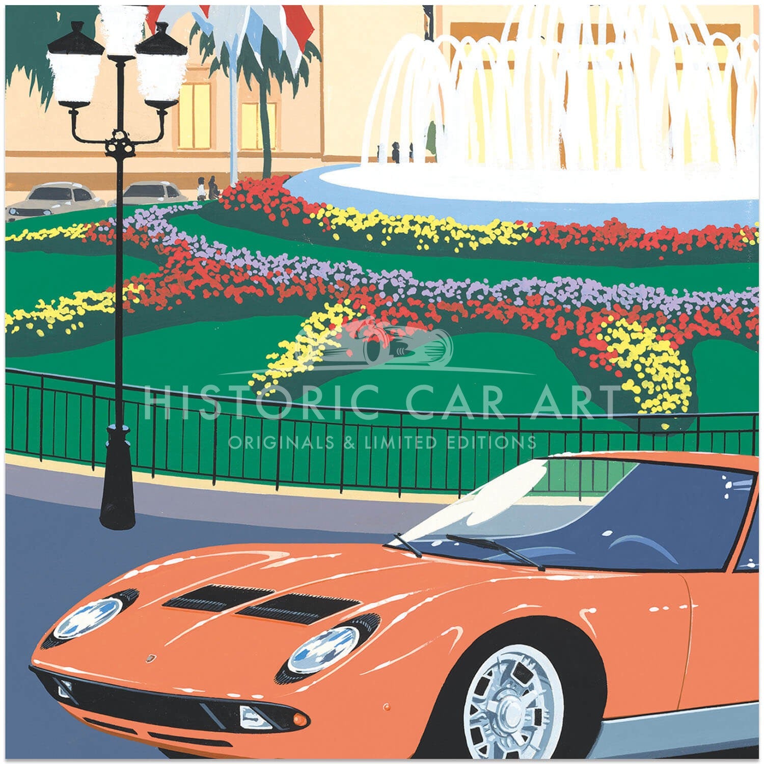 Lamborghini Miura – Monte Carlo, Casino Square | Poster