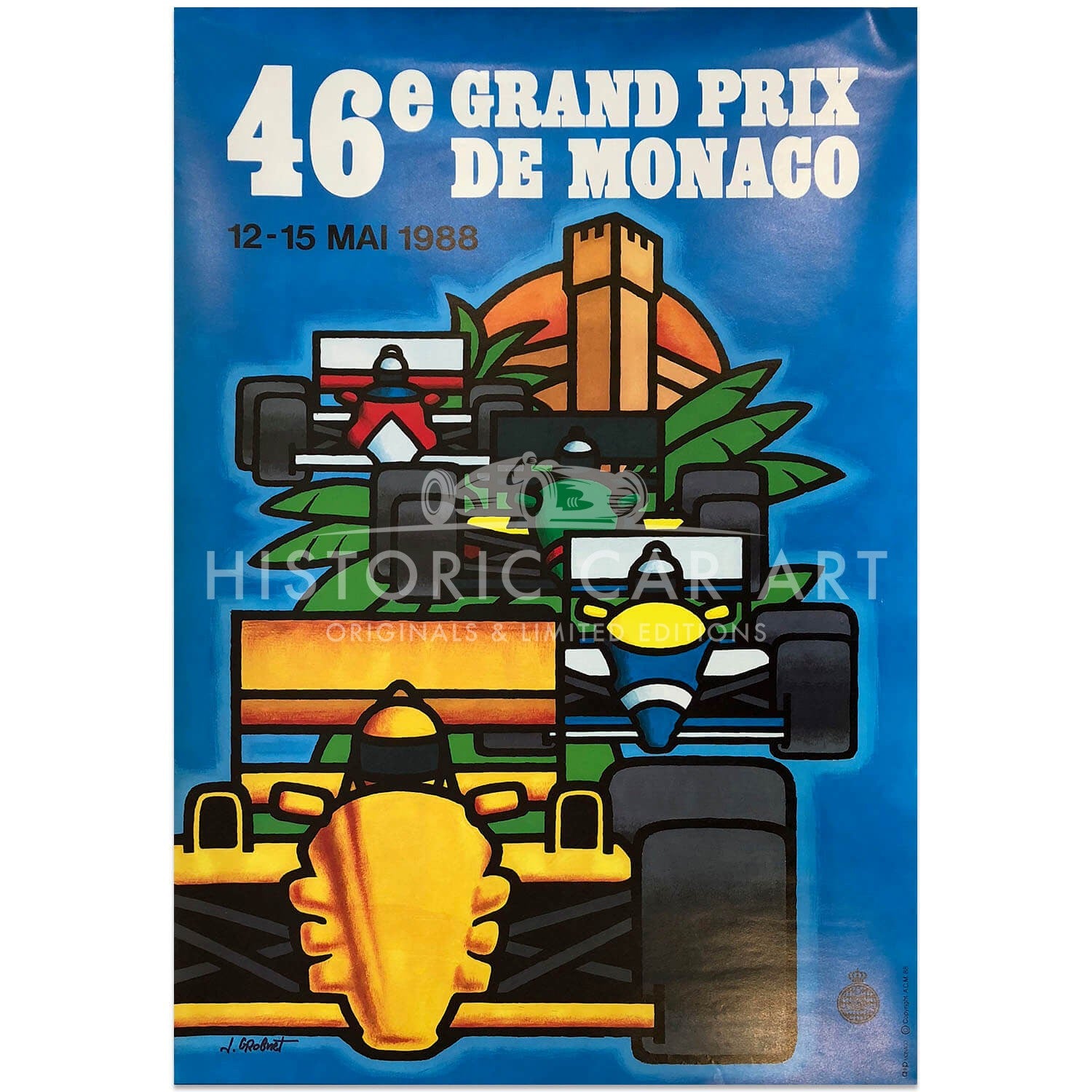 French | Monaco Grand Prix 1988 | Original Poster