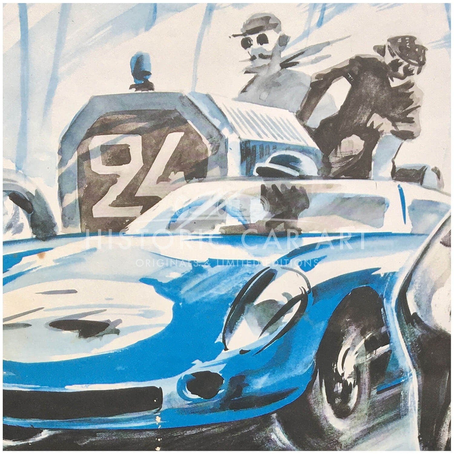 French | Le Mans 24 hours 1962 Essais Original Poster