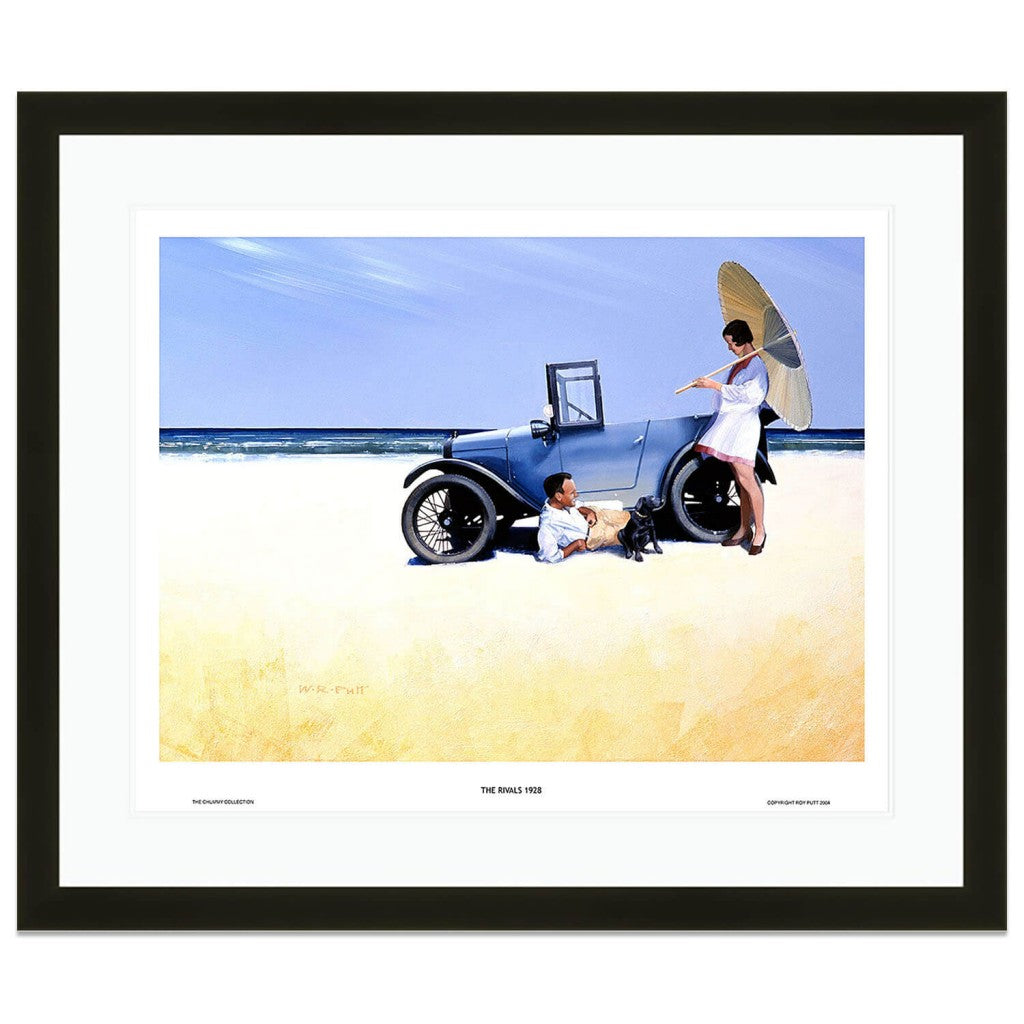 The Rivals - Austin 7 Chummy | Beach scene | Labrador | 1928 | Art Print