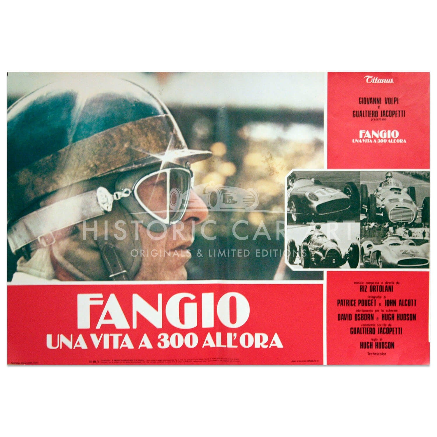Italian | Fangio Film | Una vita a 300 All'Ora | Photobusta Original Poster Set of 8