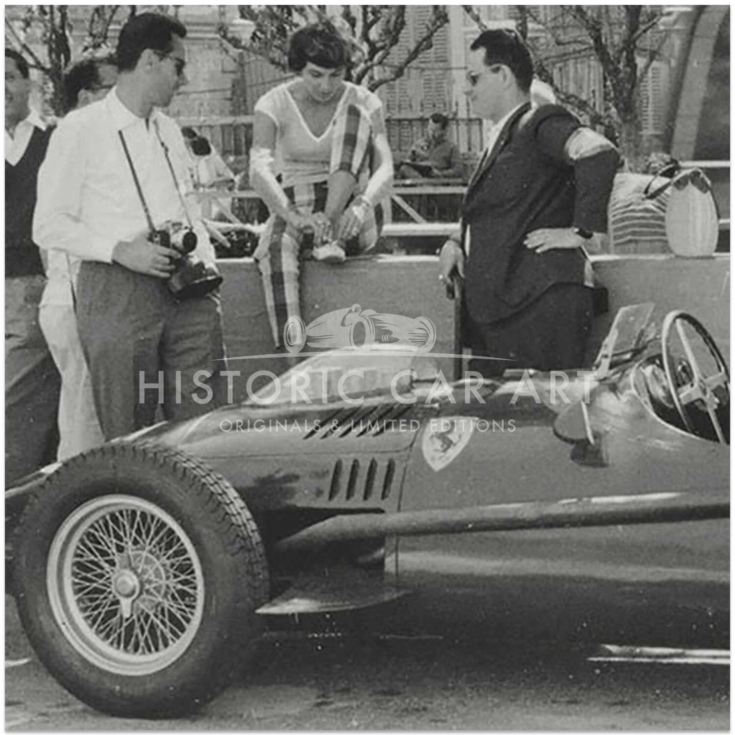 1958 Monaco Grand Prix | Mike Hawthorn | Ferrari Dino 246 | Pits | Photograph