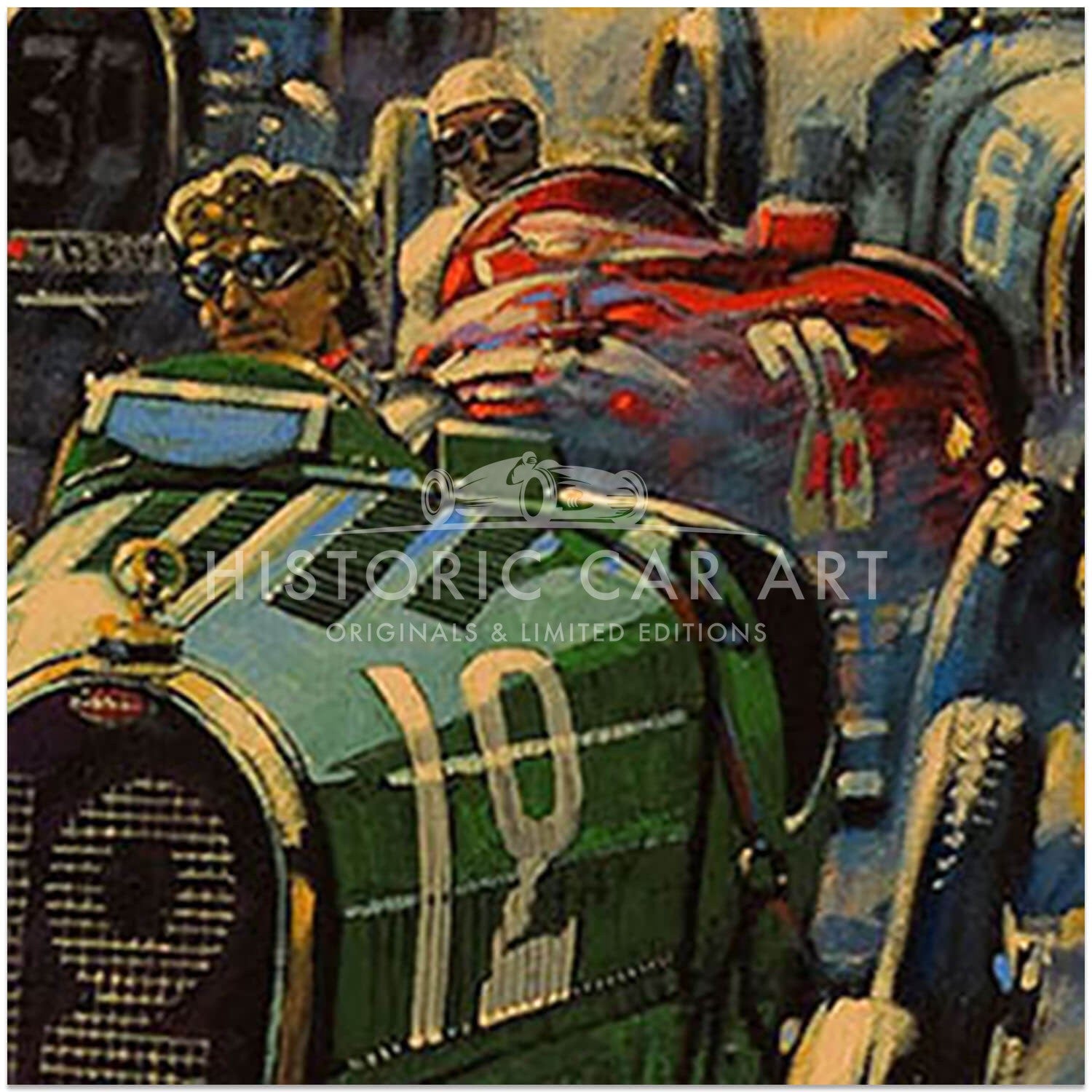 The First Monaco Grand Prix | Bugatti | 1929 | Art Print