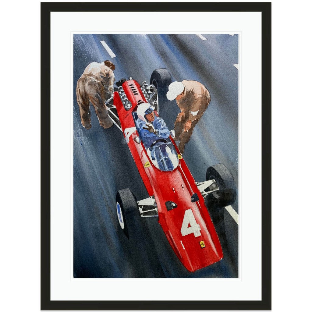 Lorenzo Bandini | 1962 Monaco Grand Prix | Ferrari | Artwork