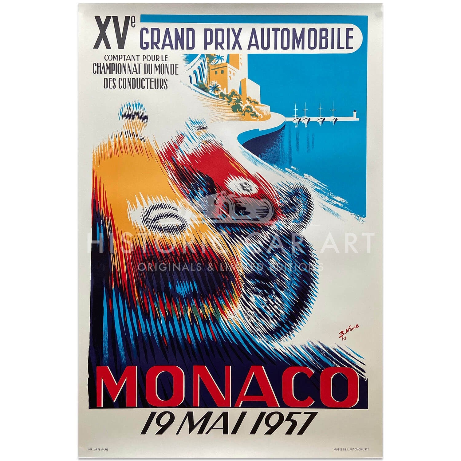 French | Monaco Grand Prix 1957 | Poster
