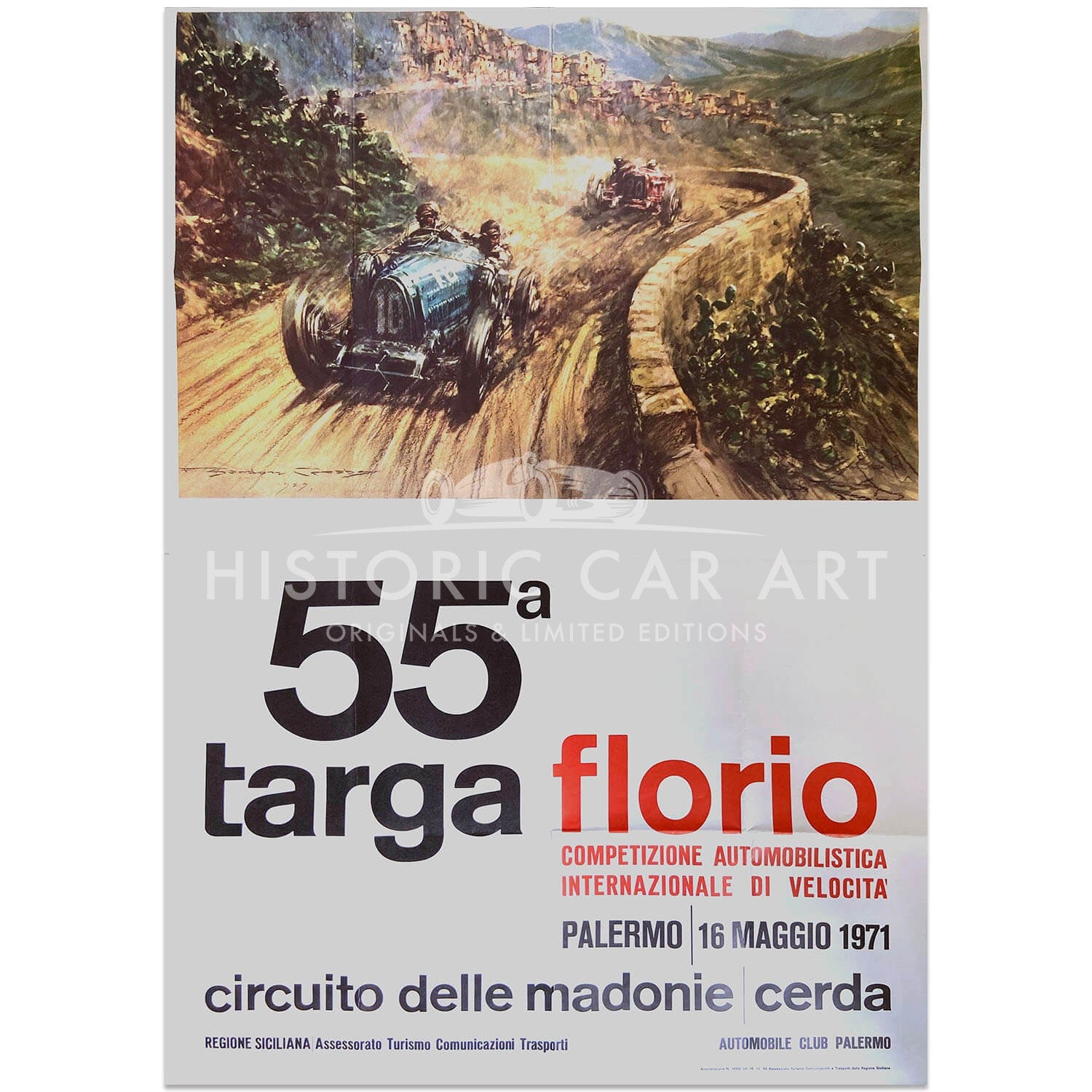 Italian | 55th Targa Florio 1971 | Poster