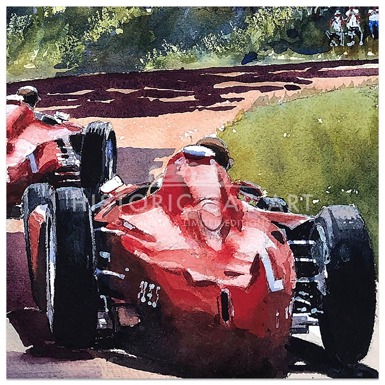Learning From The Maestro | 1956 German Grand Prix | Peter Collins | Artwork