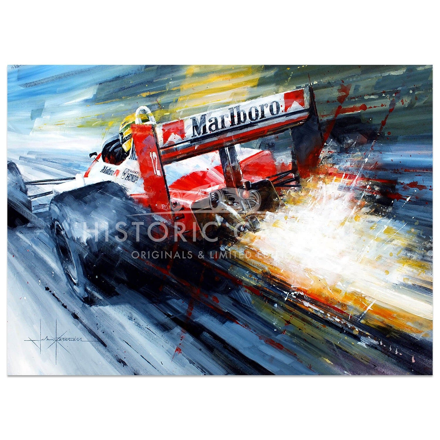 Spark of Genius | Ayrton Senna | McLaren | Artwork