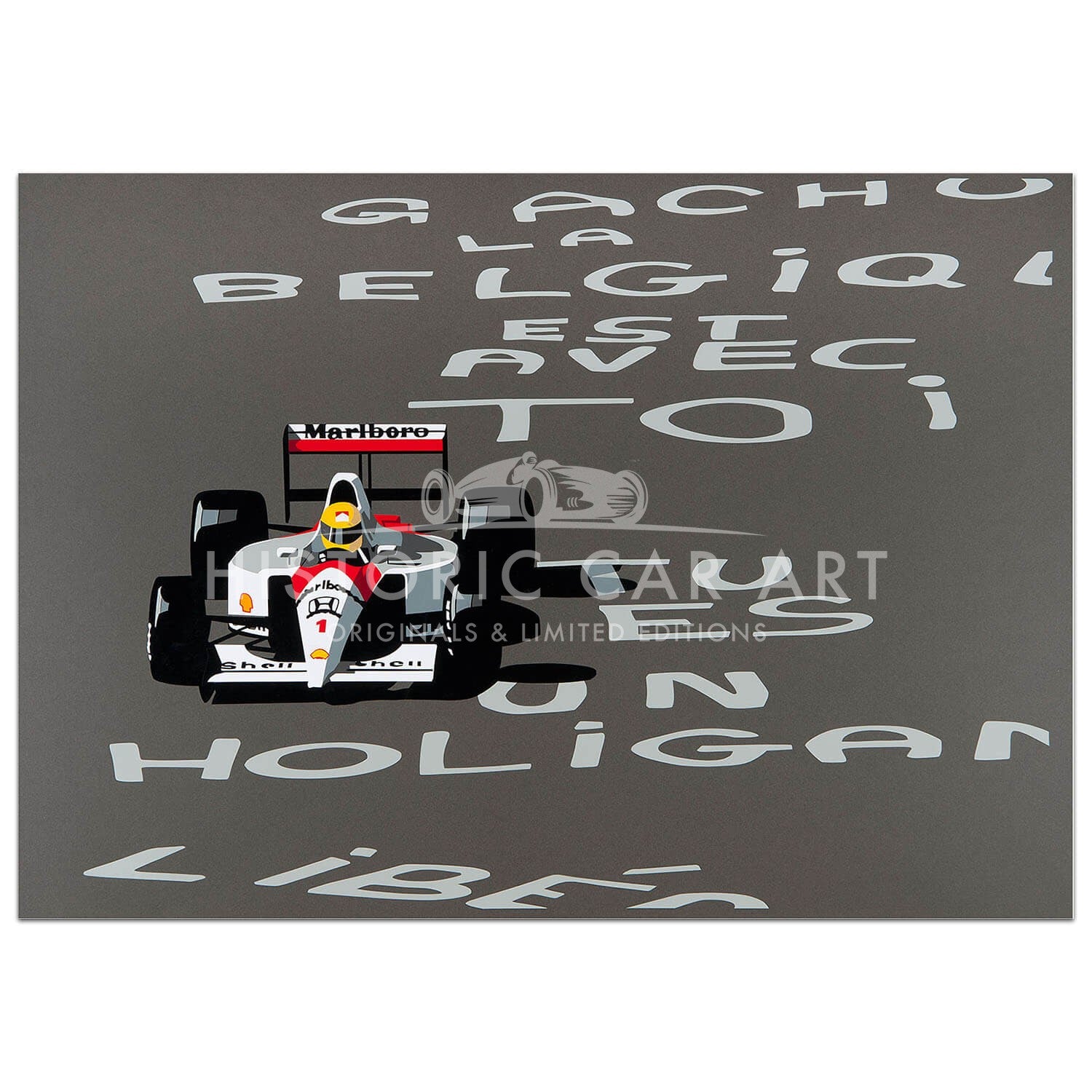 SPEED ICONS: Ayrton Senna | Art Print | Sale