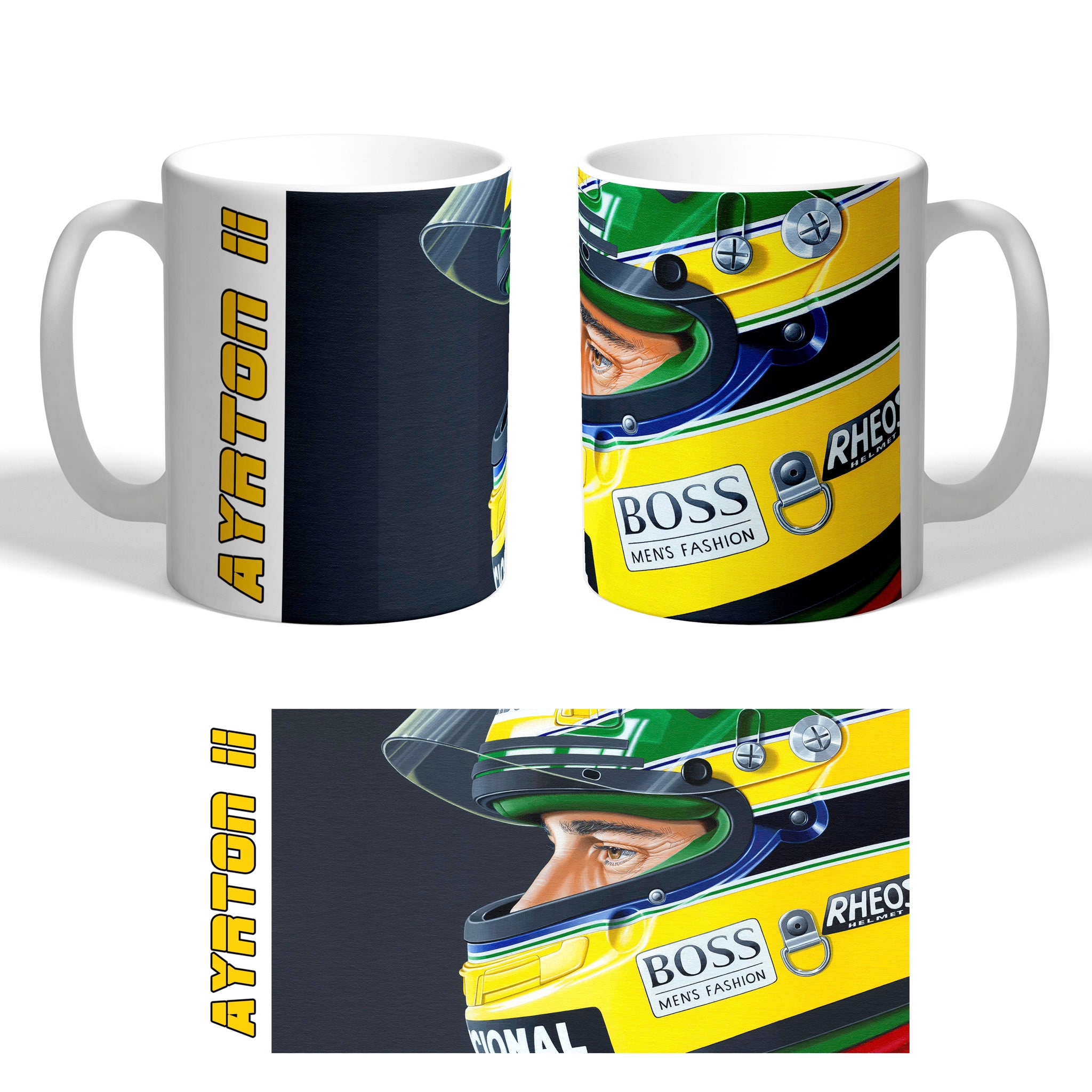 Ayrton | Ayrton Senna | McLaren Honda | Art Mug or Coaster