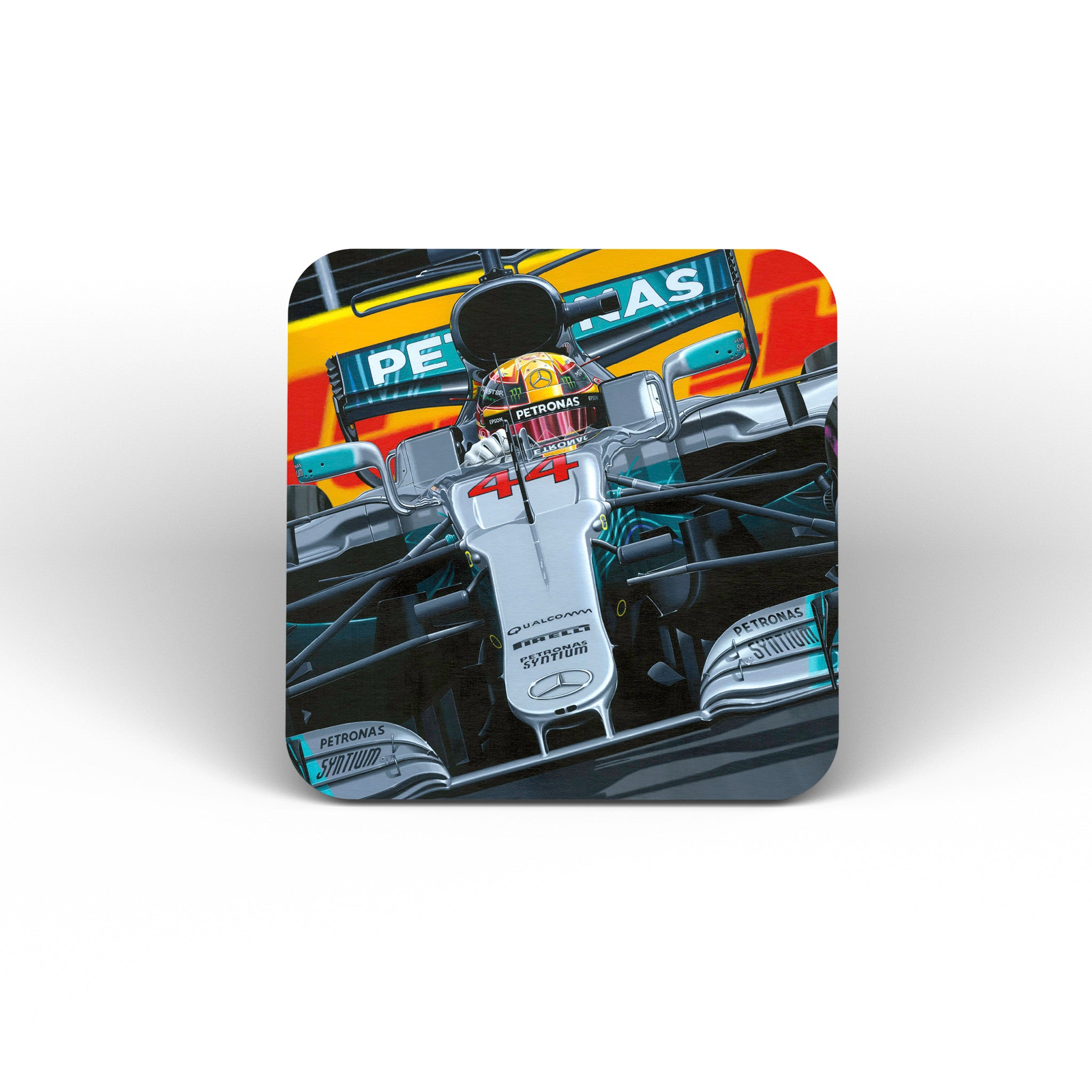 Lewis Lionheart | Lewis Hamilton | Mercedes W08 | Art Mug or Coaster