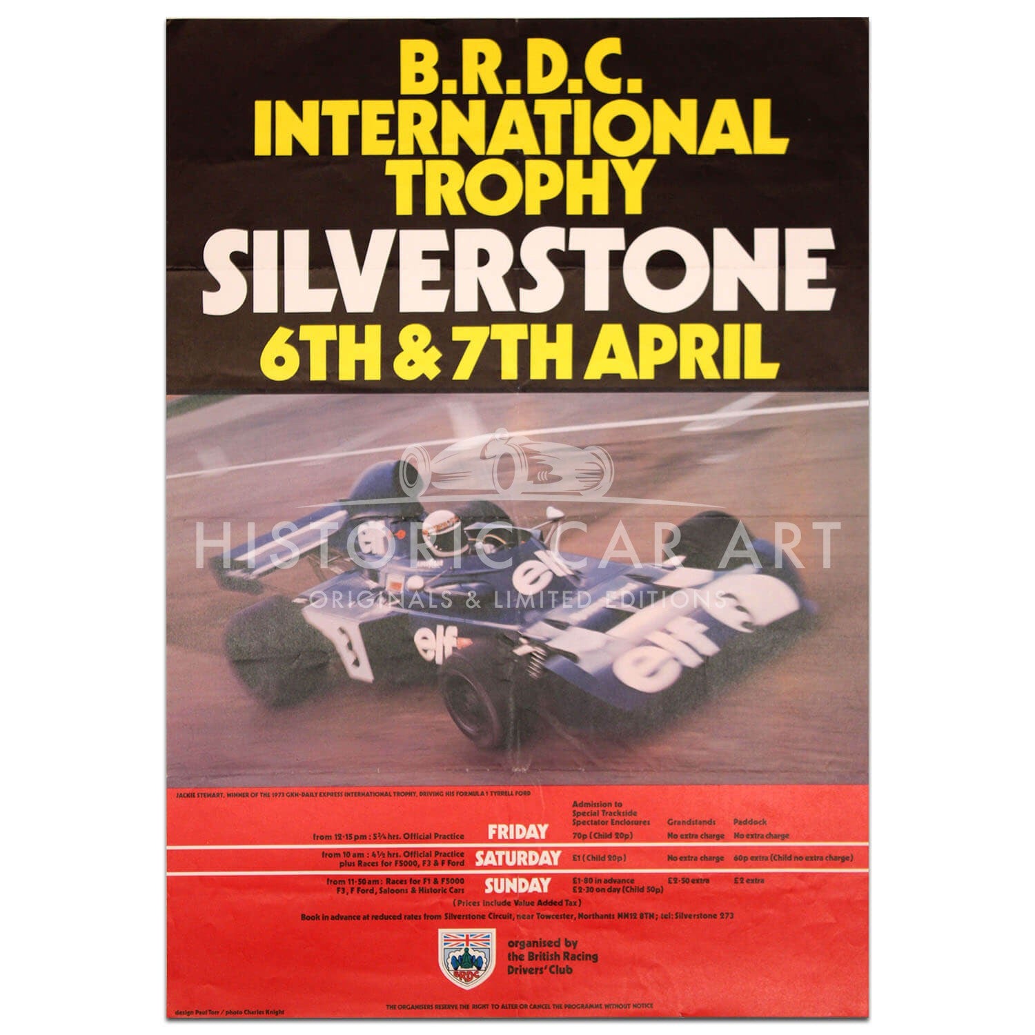 British | Silverstone BRDC International Trophy Meeting 1974 Original Poster