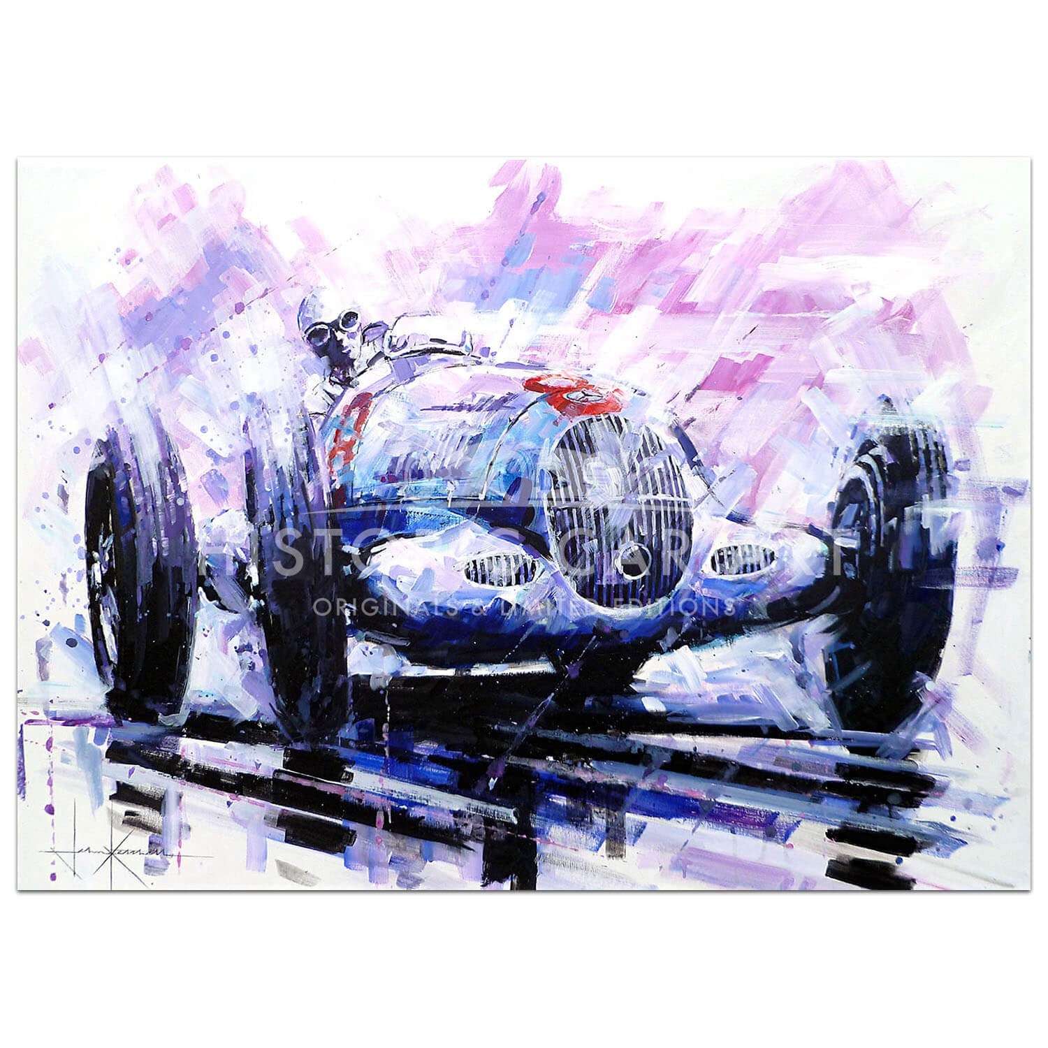 Rain King | Caracciola | Mercedes-Benz | Painting