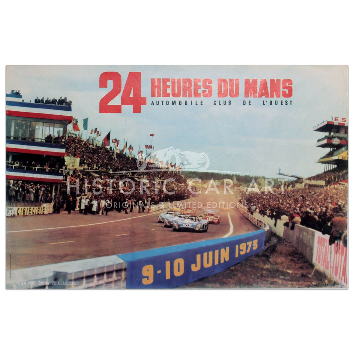 French | Le Mans 24 hours 1973 Original Poster