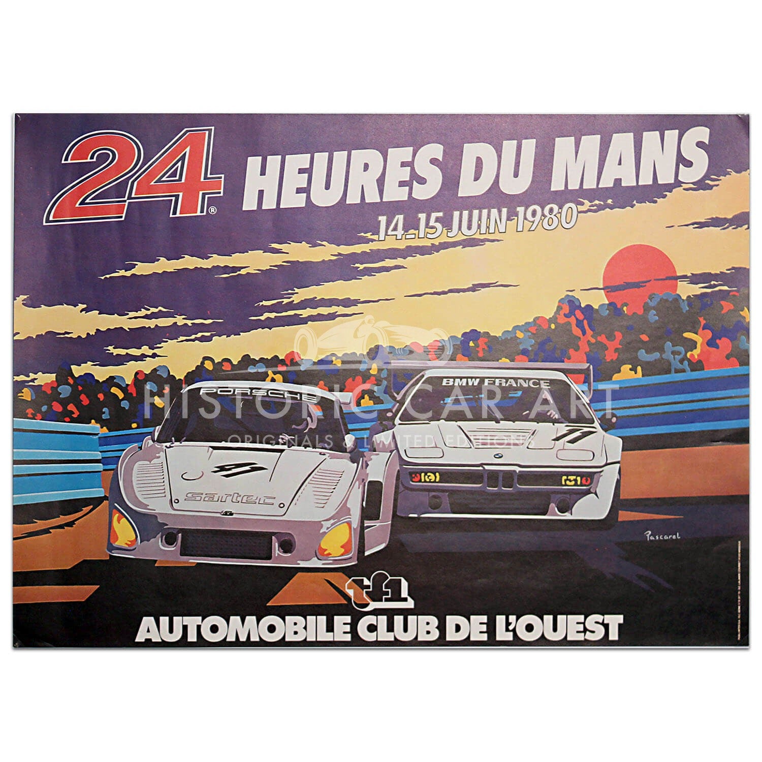 French | Le Mans 24 hours 1980 Original Poster