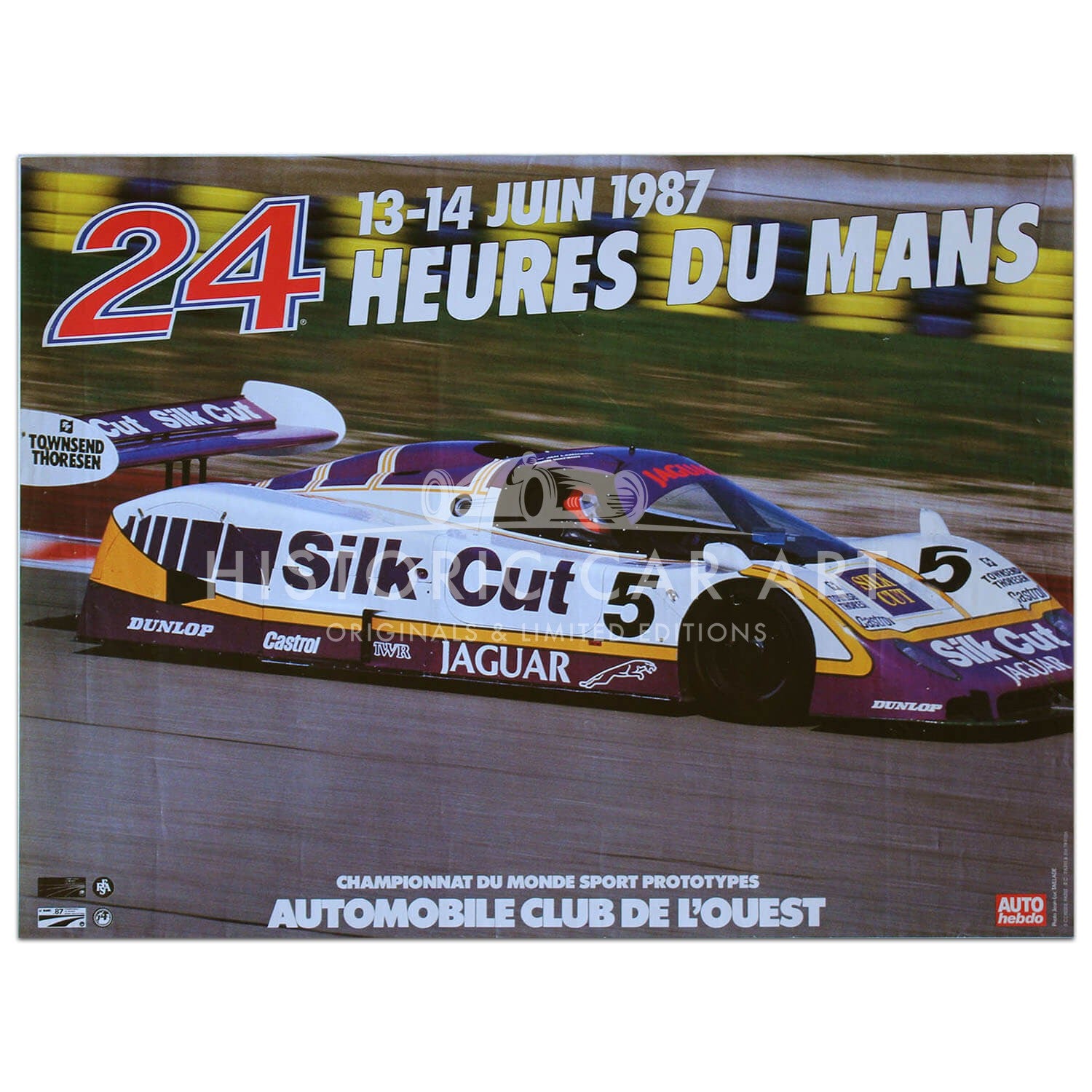 French | Le Mans 24 hours 1987 Original Poster