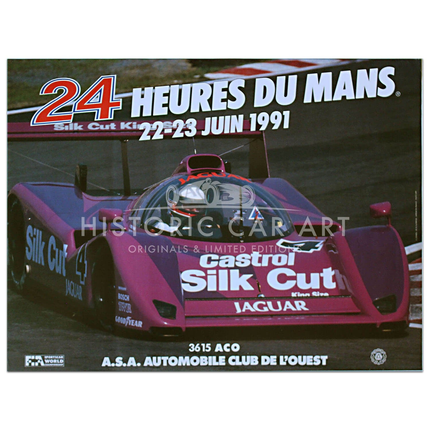French | Le Mans 24 hours 1991 Original Poster