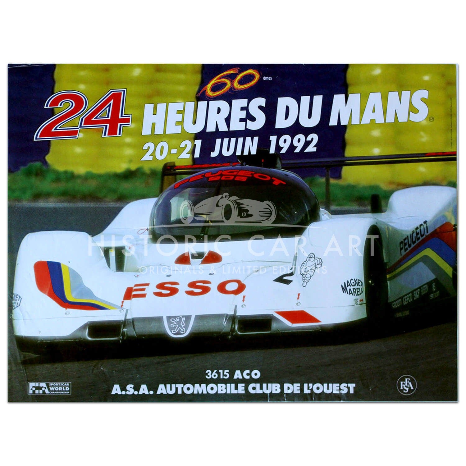 French | Le Mans 24 hours 1992 Original Poster