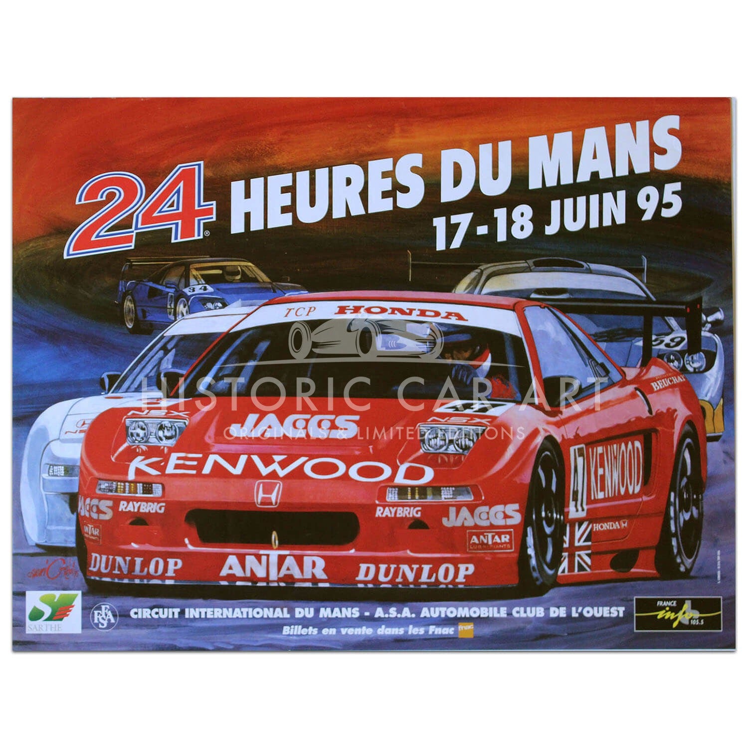 French | Le Mans 24 hours 1995 Original Poster