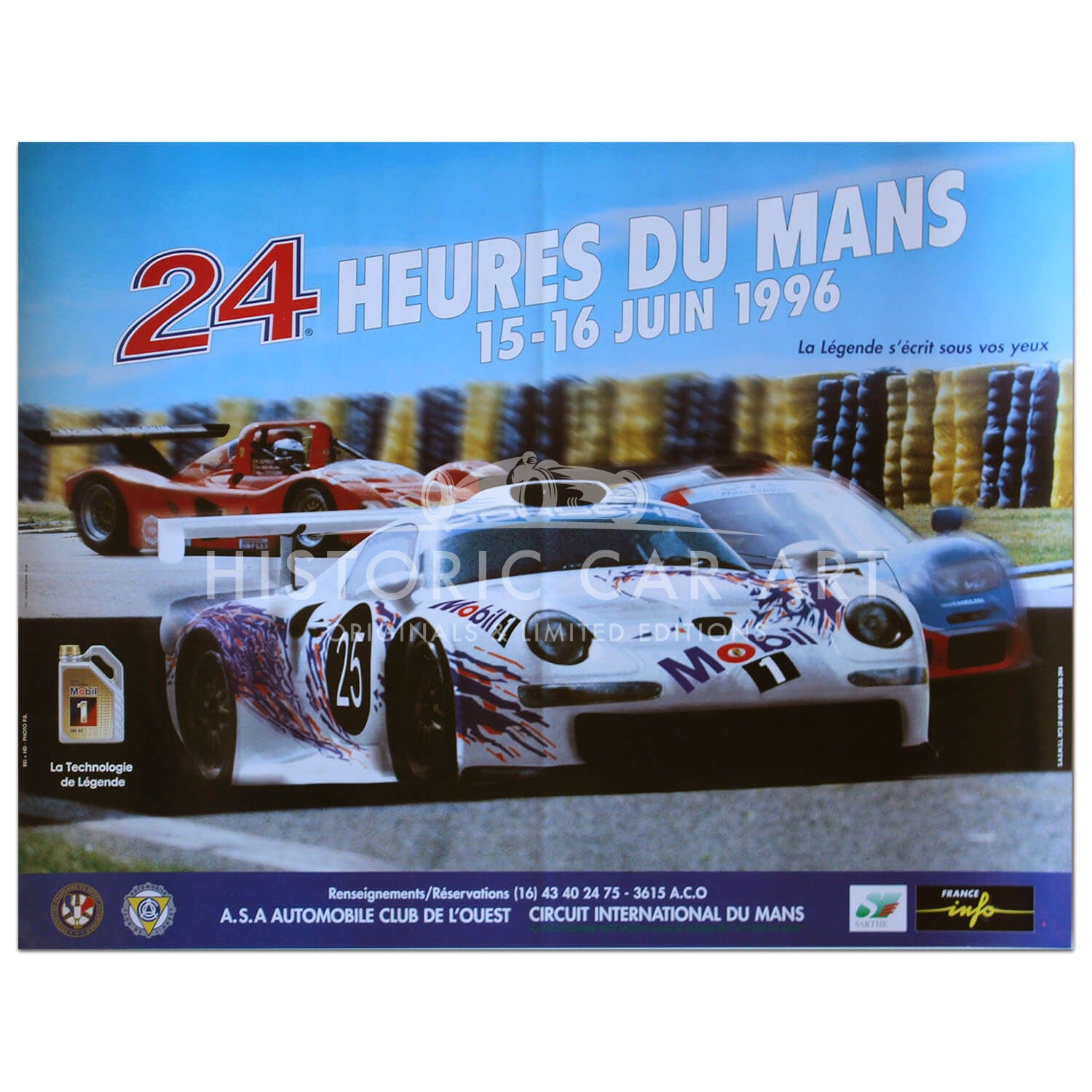 French | Le Mans 24 hours 1996 Original Poster