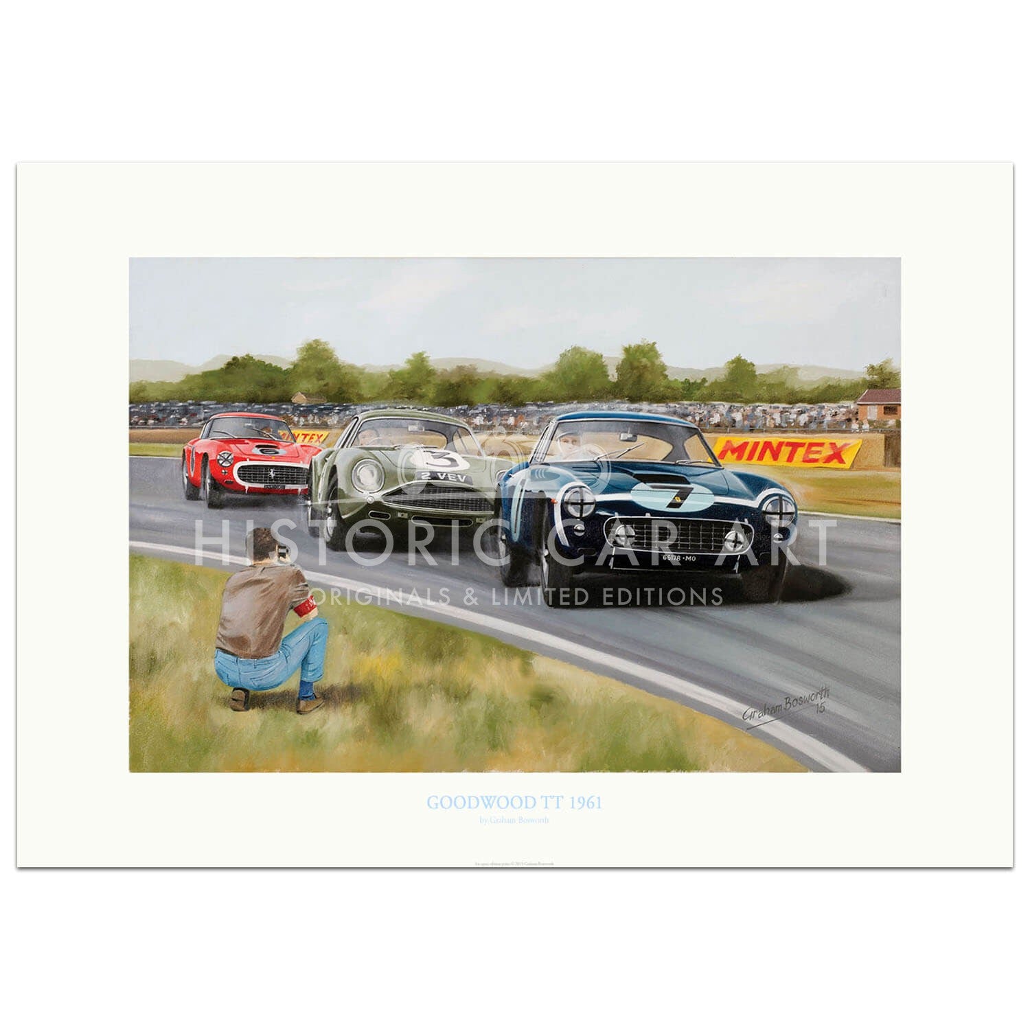 Goodwood TT 1961 | Stirling Moss & Jim Clark | Art Print