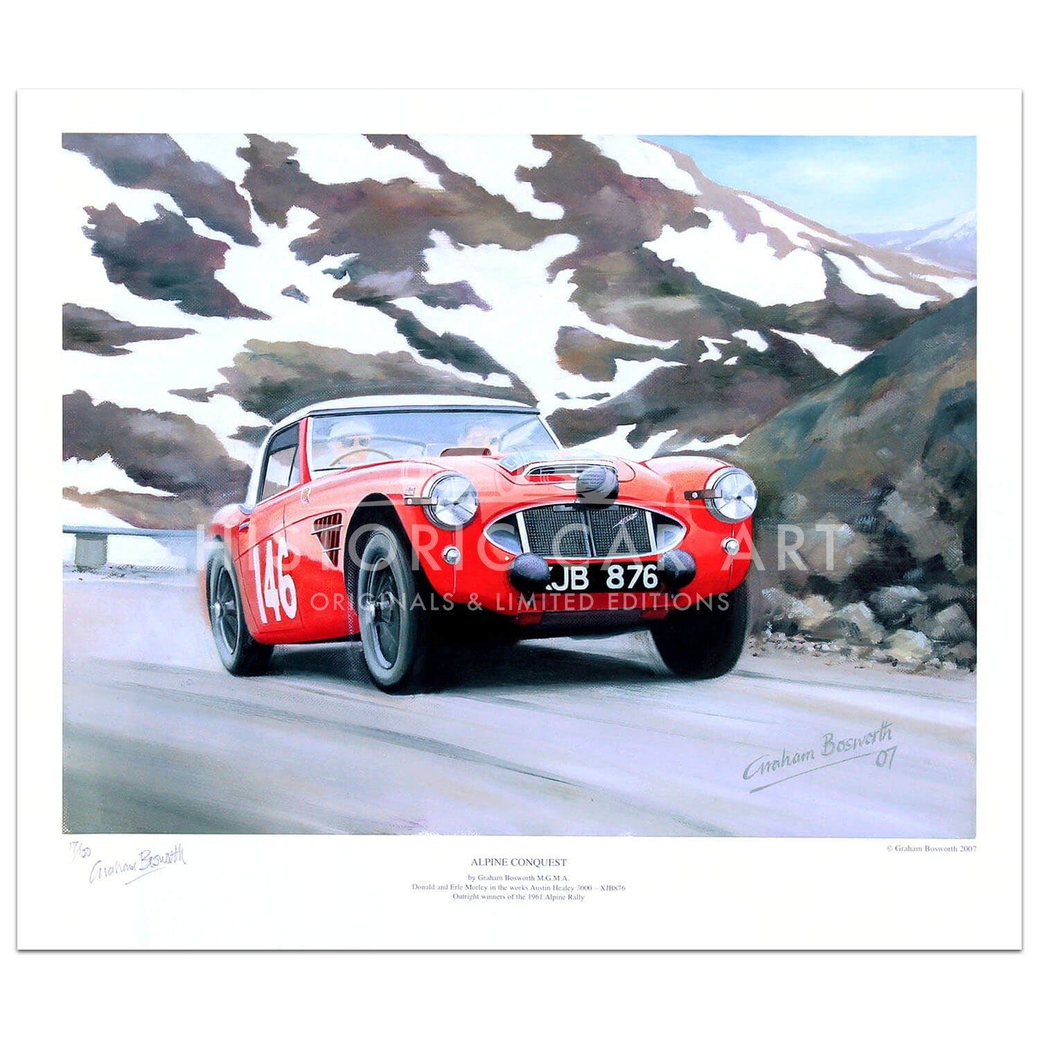 Alpine Conquest | 1961 Alpine Rally | Art Print