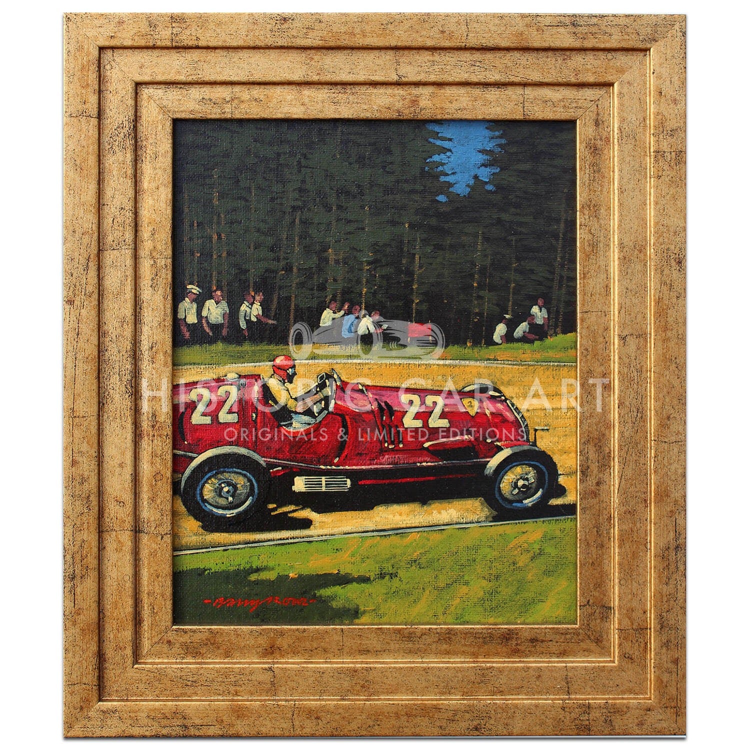 Alfa Romeo 12C | Tazio Nuvolari | Nürburgring 1937 | Artwork