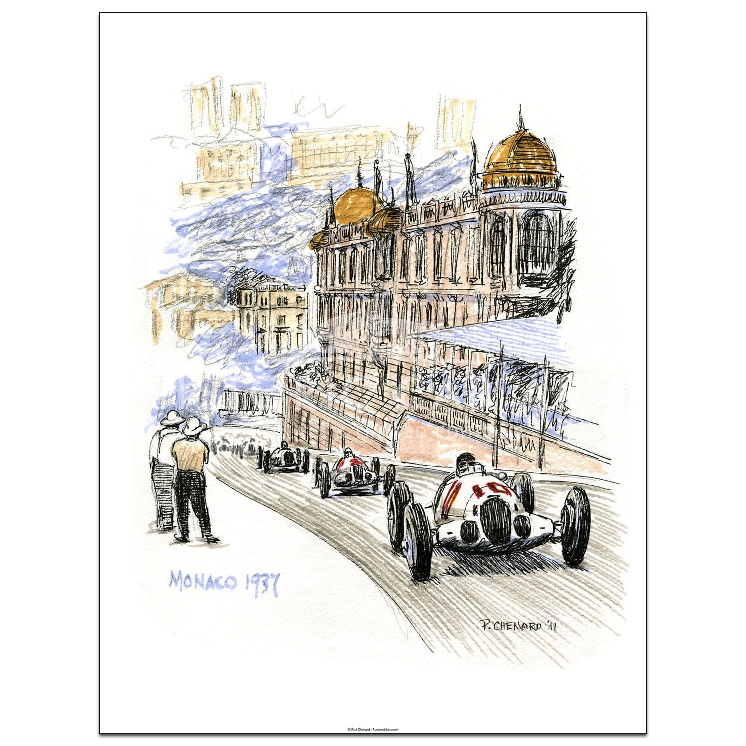 Monaco Grand Prix 1937 - Print
