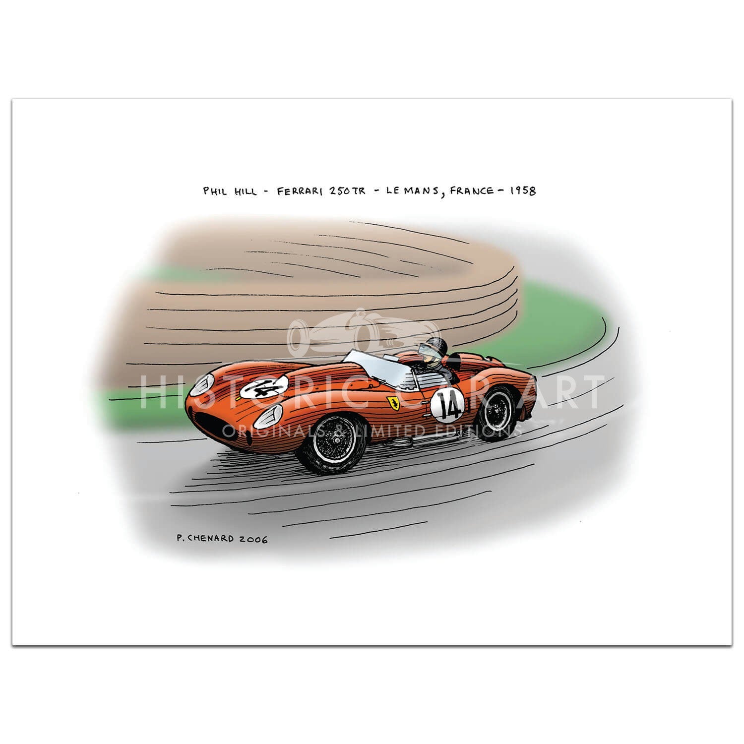 Phil Hill Series - Le Mans 1958 - Print