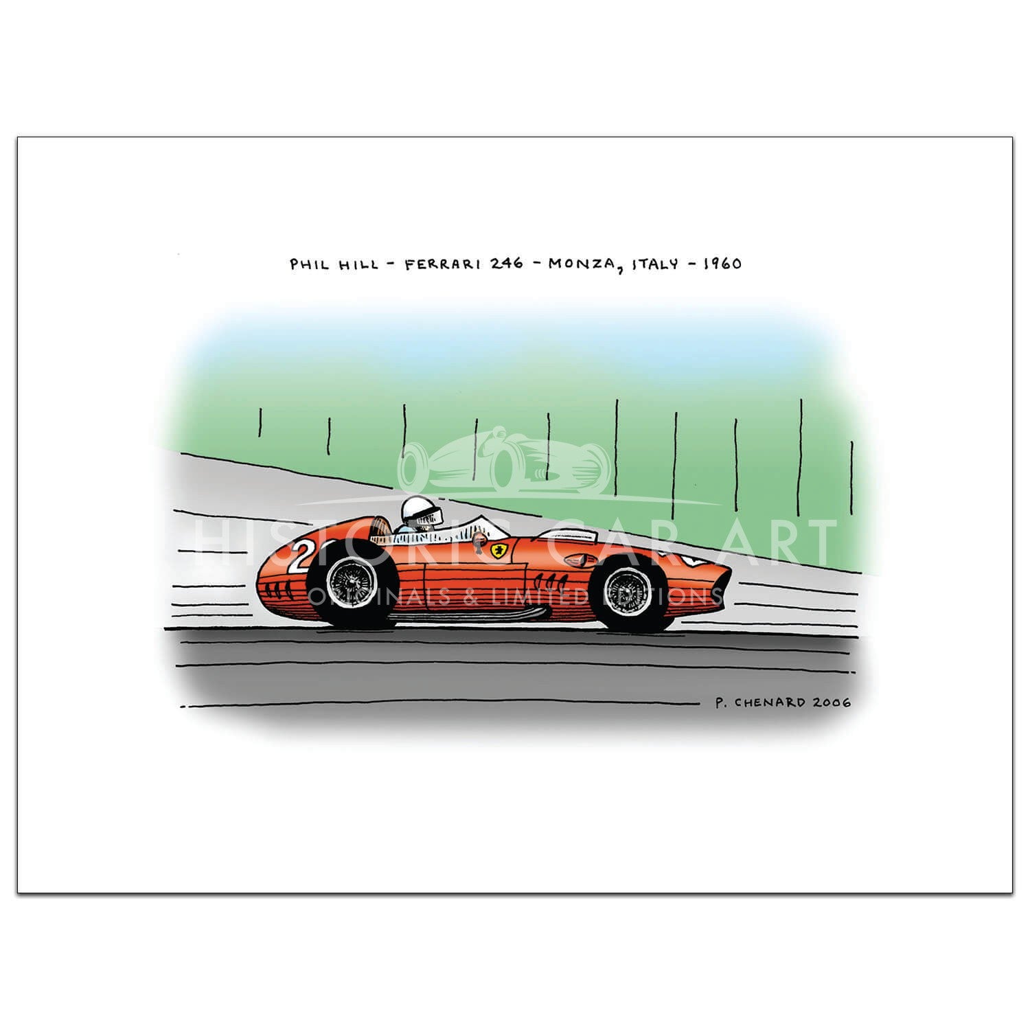 Phil Hill Series - Italian Grand Prix Monza 1960 - Print