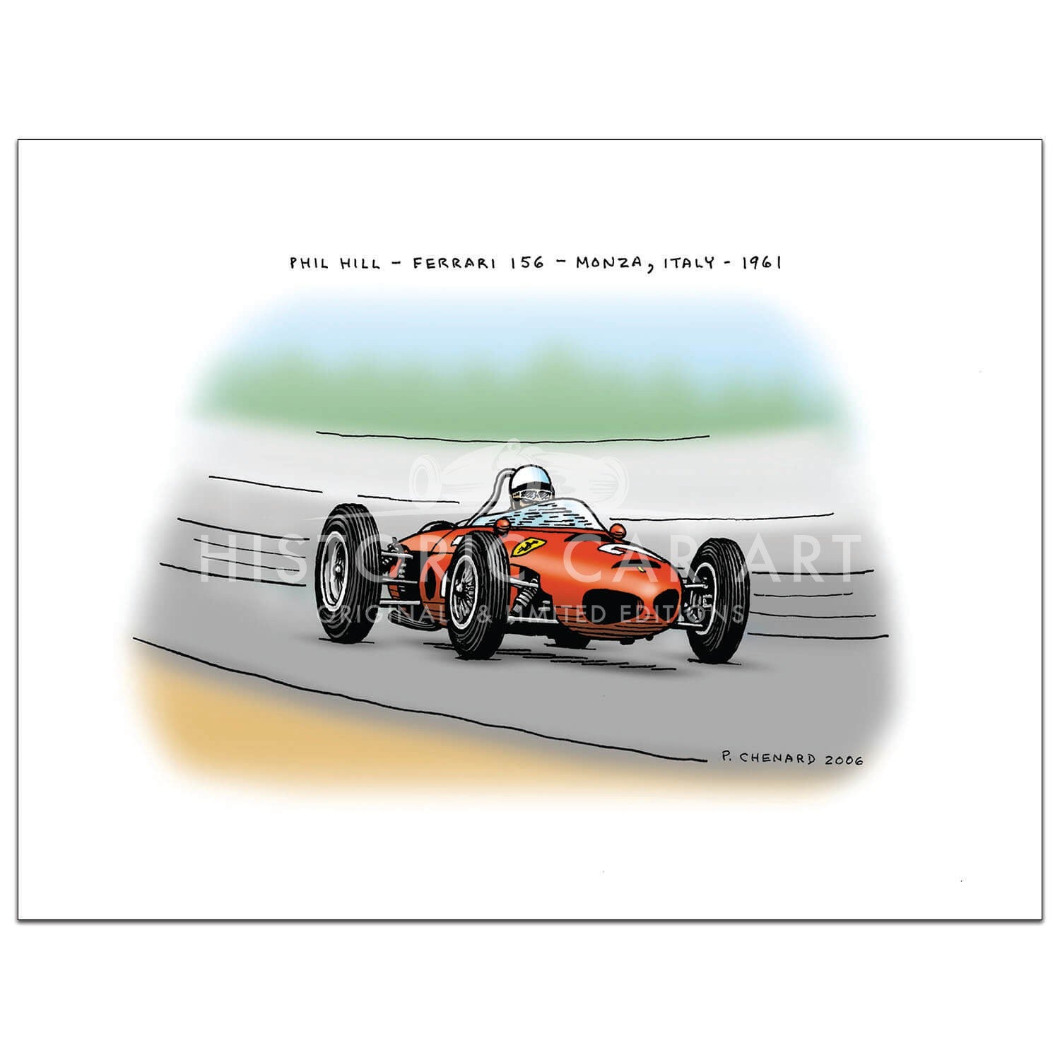 Phil Hill Series - Italian Grand Prix Monza 1961 - Print