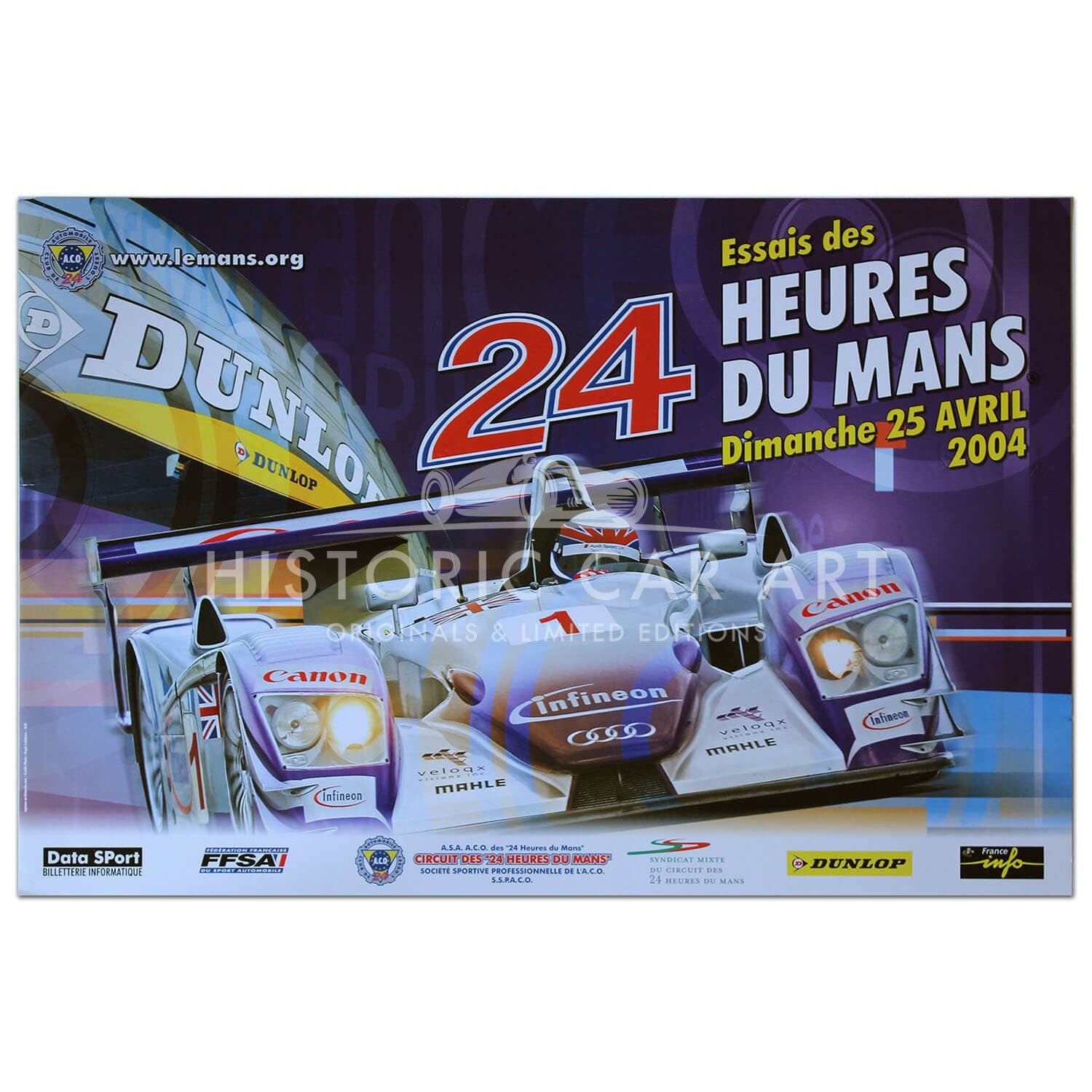 French | Le Mans 24 hours 2004 Essais (Practice) Original Poster