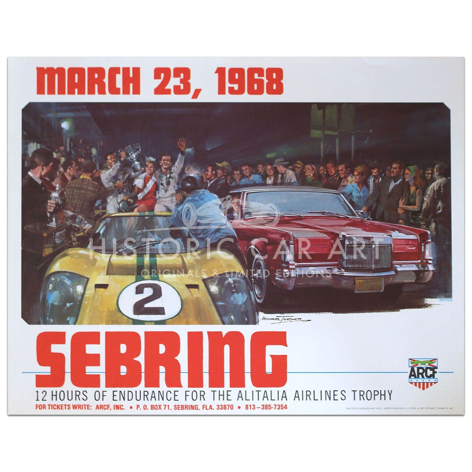 USA | Sebring 12 hours 1968 Original Poster