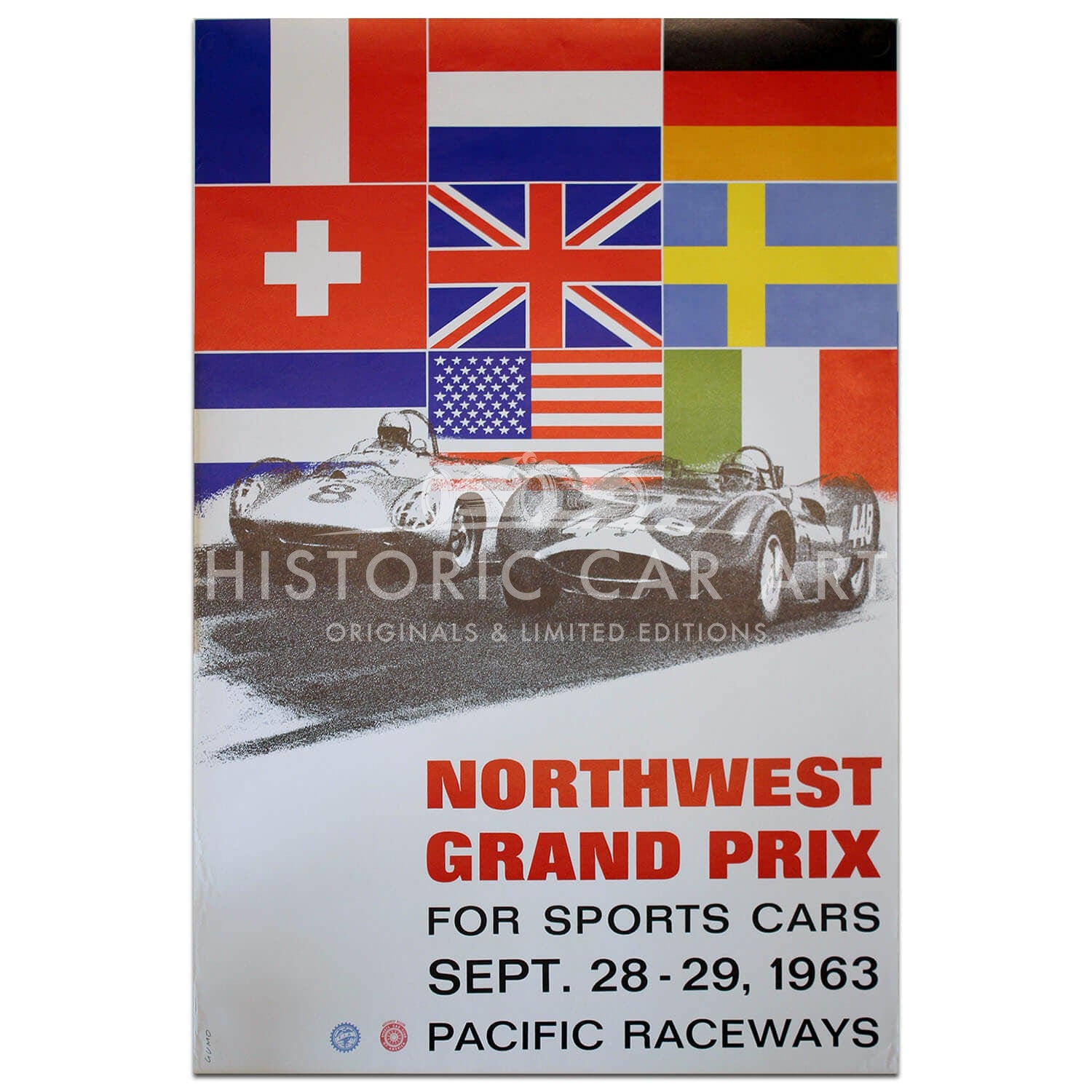 USA | US Northwest Grand Prix for Sportscars 1963 Original Poster