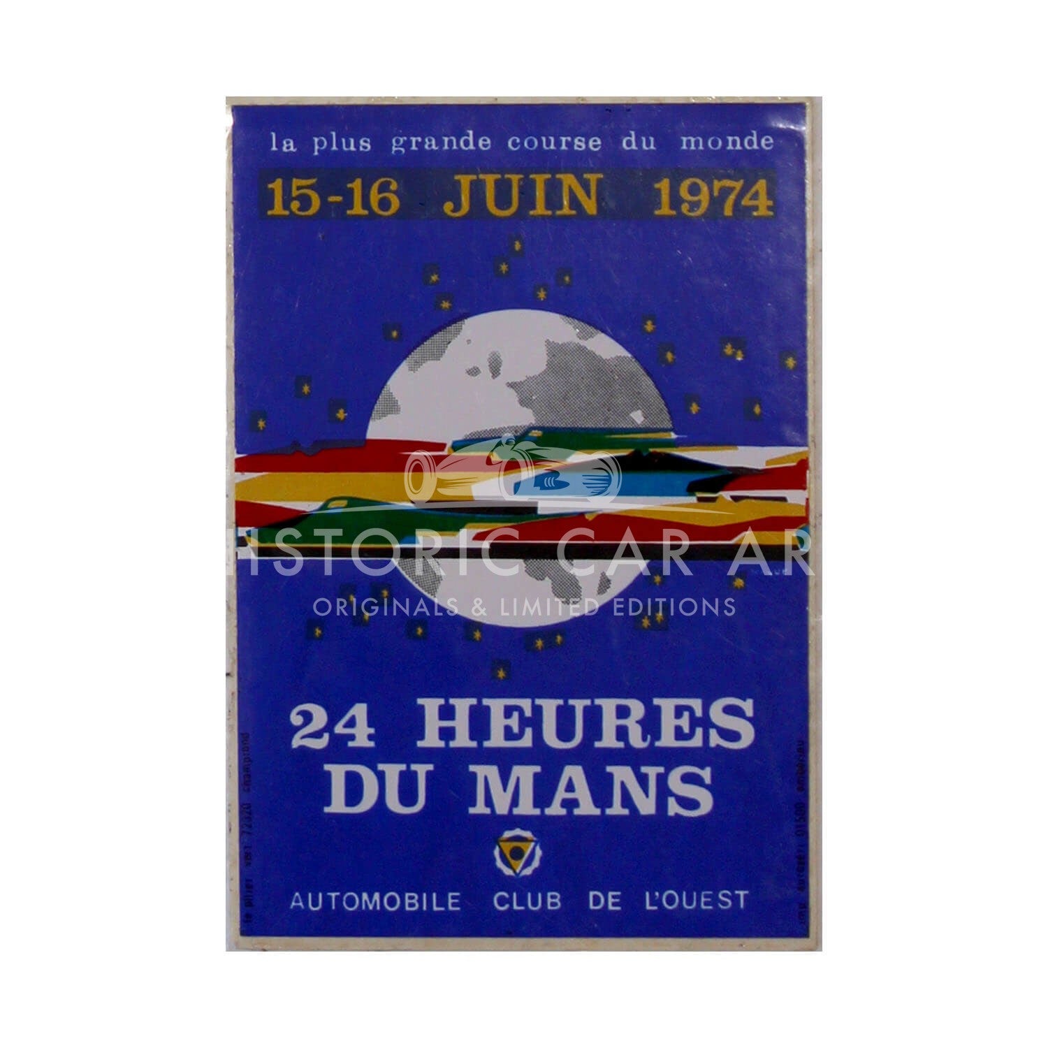 French | Le Mans 24 hours 1974 Sticker