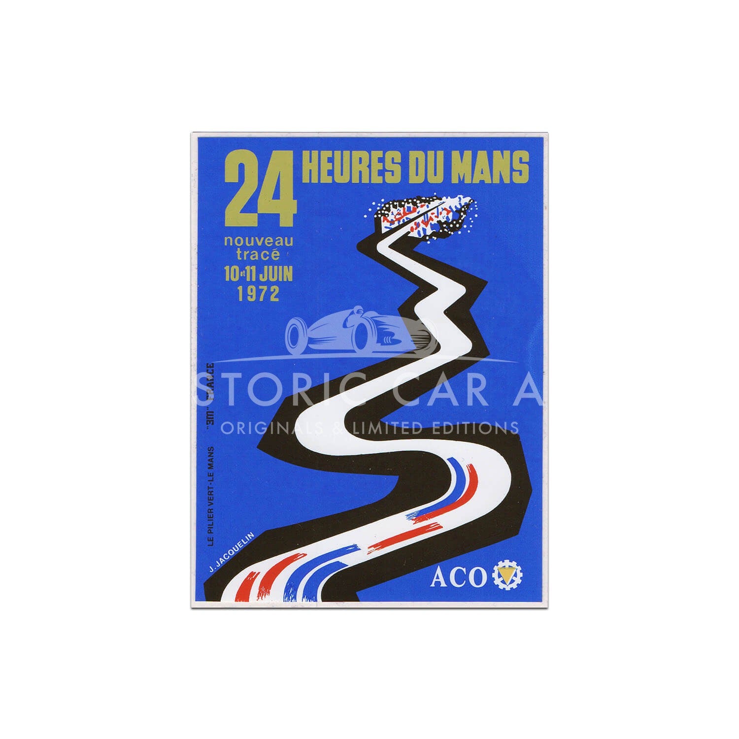 French | Le Mans 24 hours 1972 Sticker