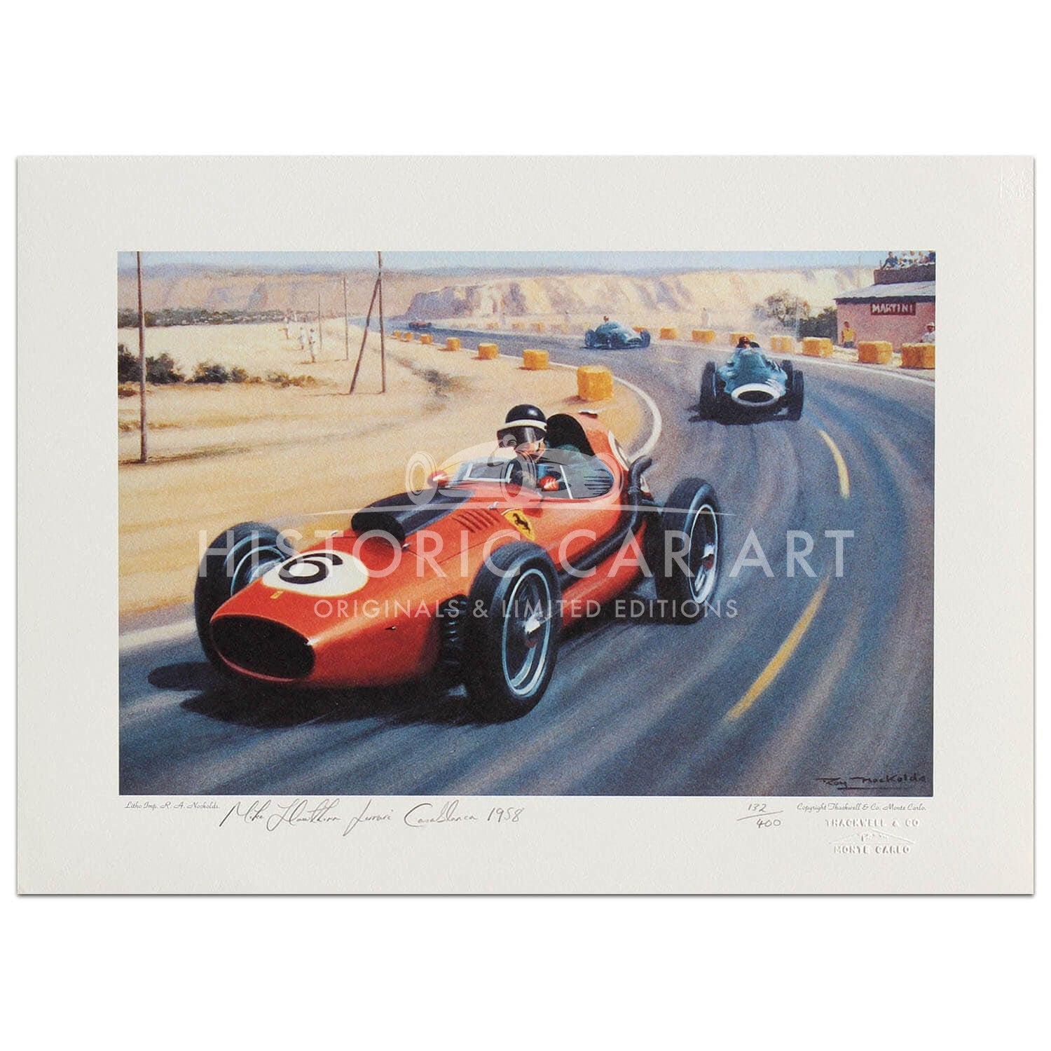 Mike Hawthorn Ferrari Casablanca 1958 - Print