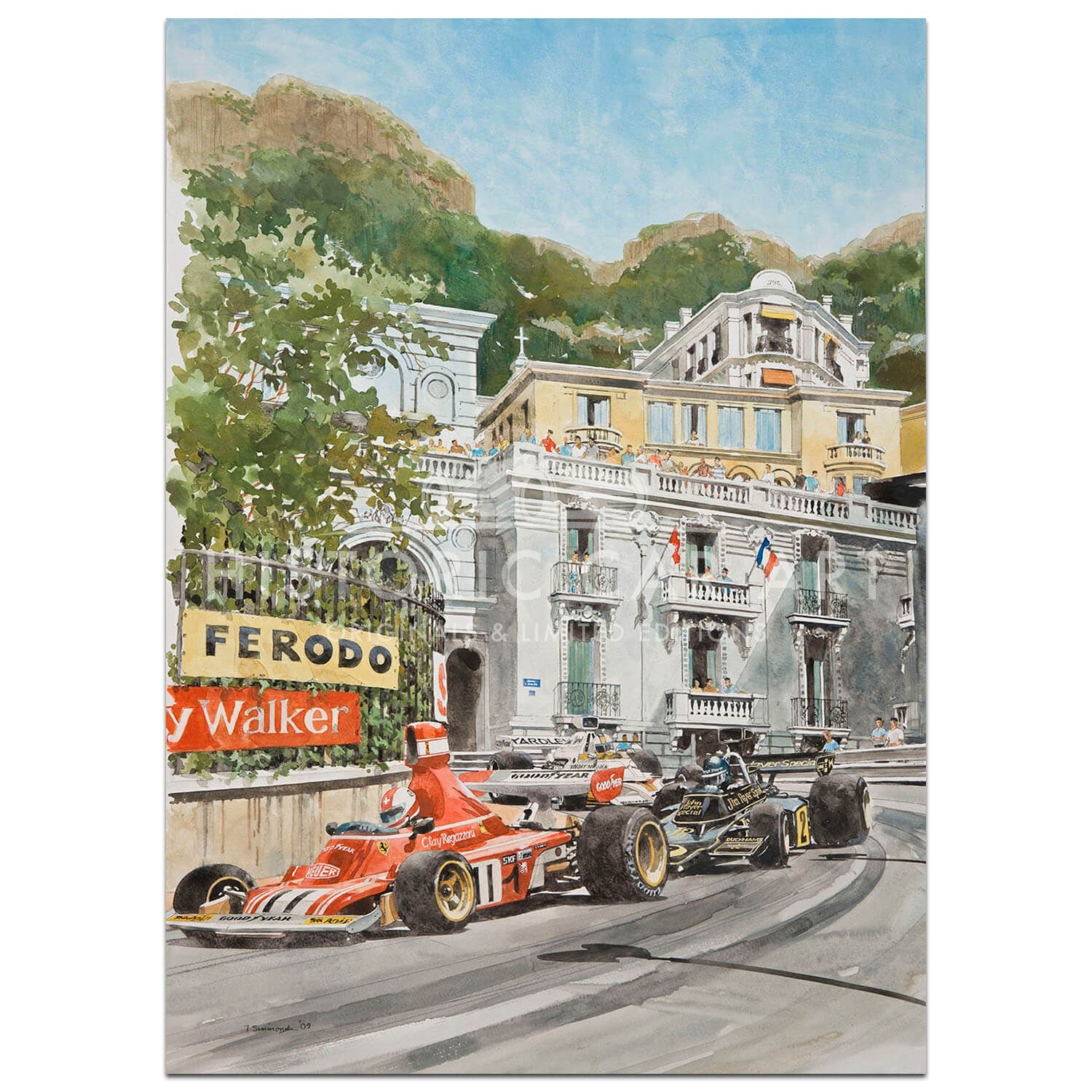 Mirabeau | Ferrari | Monaco Grand Prix 1974 | Art Print