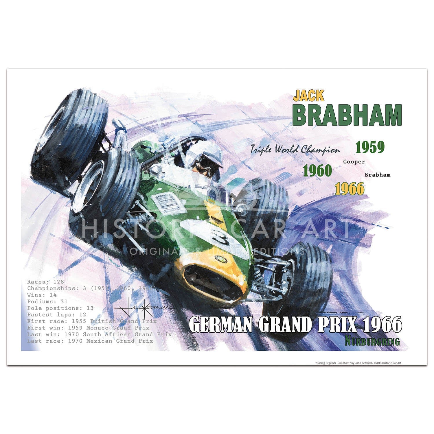 Jack Brabham & Brabham Repco | Art Mug or Poster
