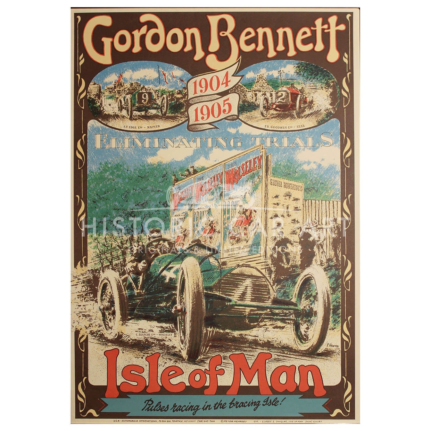 Peter HEARSEY -British | Gordon Bennett Trophy Race Poster – Historic ...