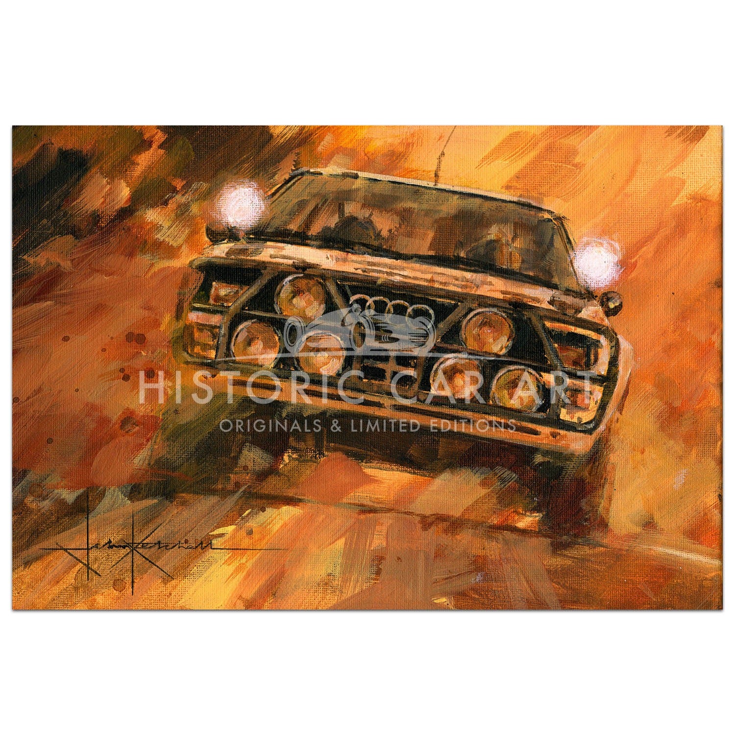 1984 Safari Rally | Mikkola | Audi Quattro | Painting