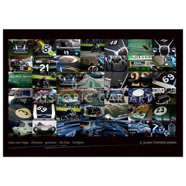Julian THOMSON -Classic Racer Images Poster | Green – Historic Car Art